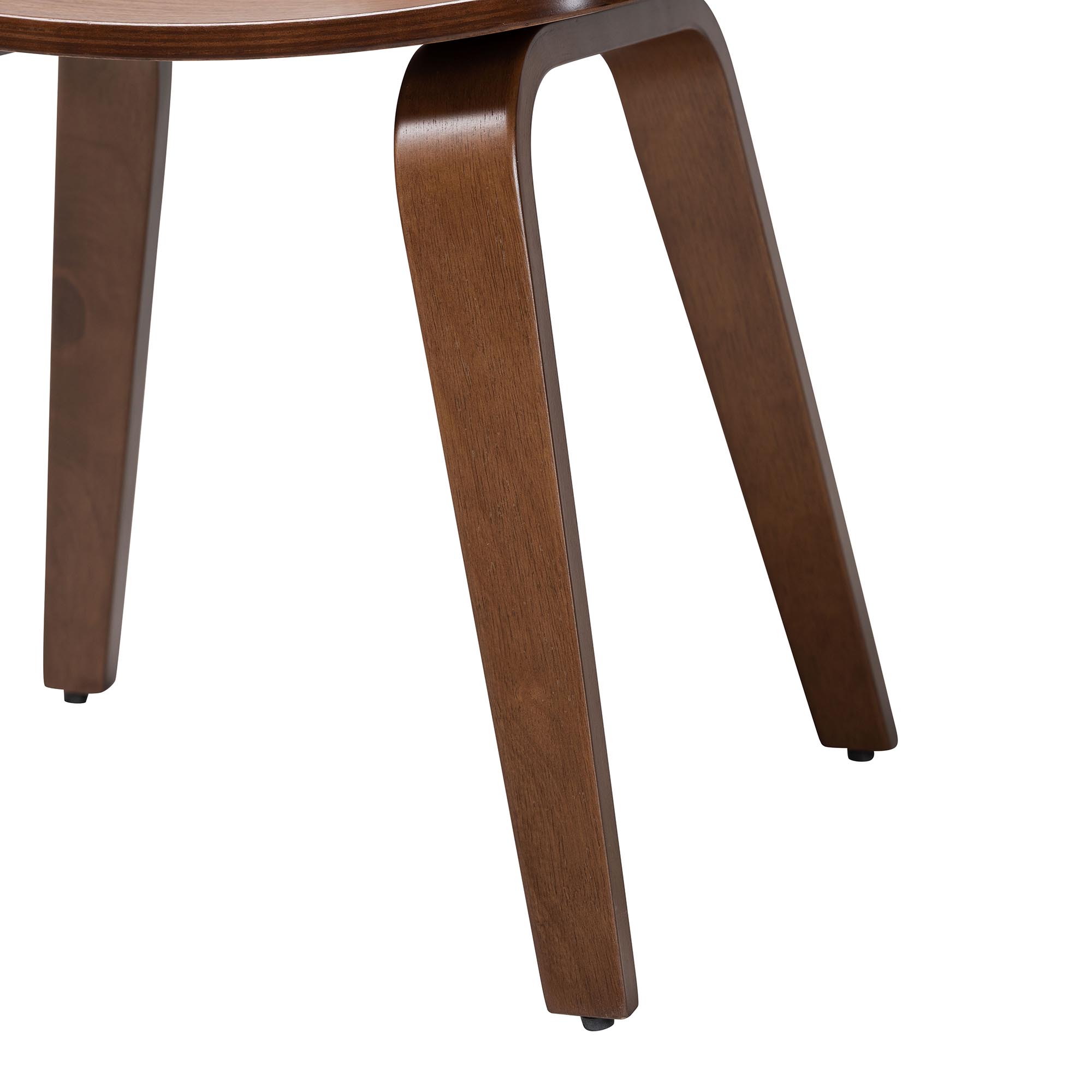Baxton Studio Billie Wood 5-Piece Dining Set - Bentwood Frame Table with Matching Chairs, Mid-Century Style Set for Dining Room or Kitchen