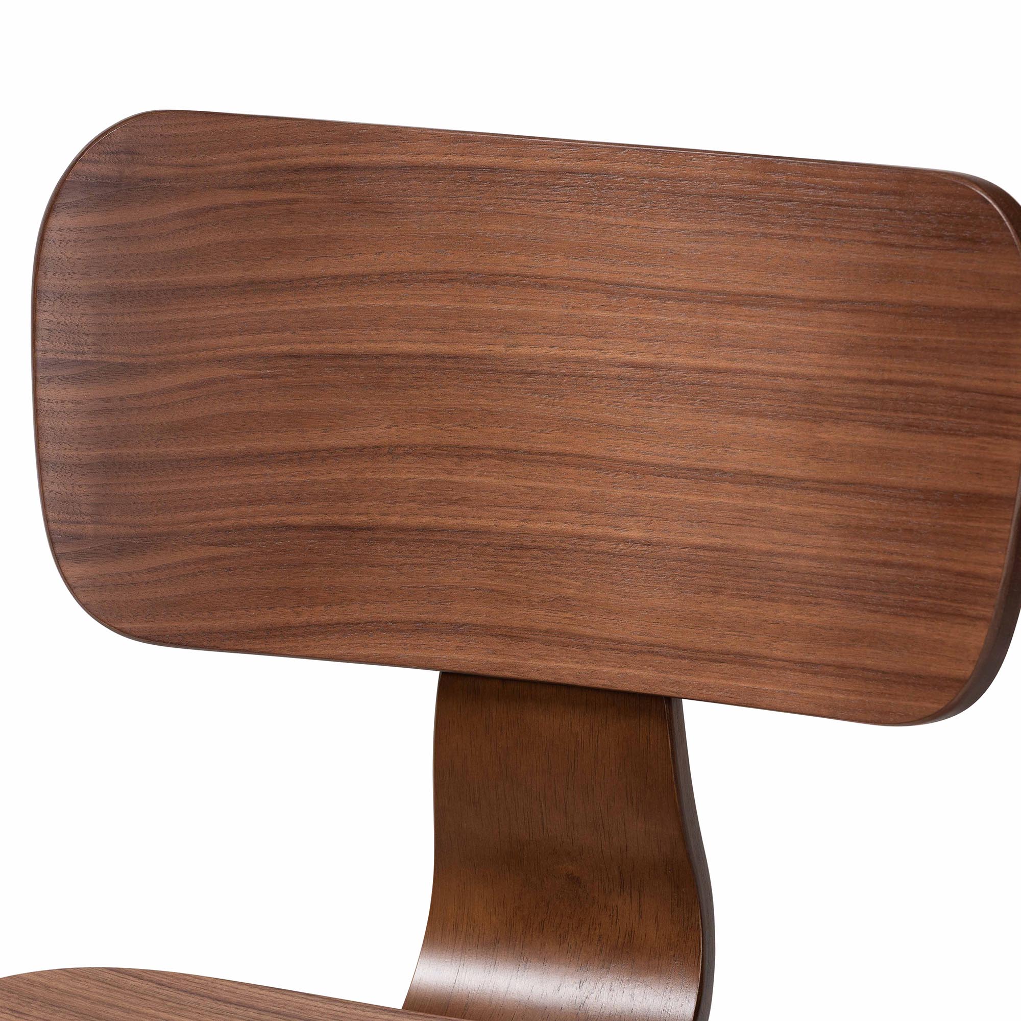 Baxton Studio Billie Wood 2-Piece Dining Chair Set - Bentwood Frame Seating with Contoured Seat and Backrest, Mid-Century Style Side Chair for Dining Room or Kitchen