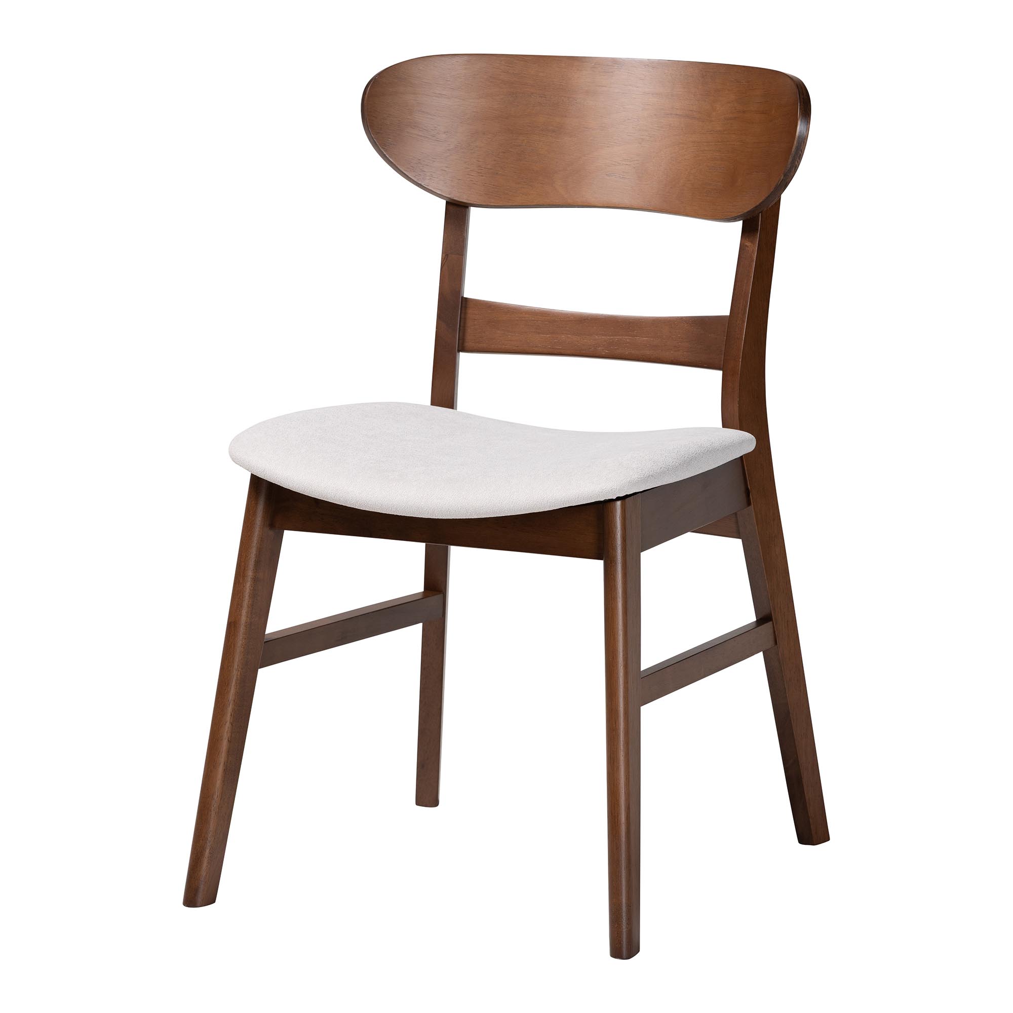Baxton Studio Reva Wood 5-Piece Dining Set - Mid-Century Modern Table with Matching Chairs for Dining Room or Kitchen