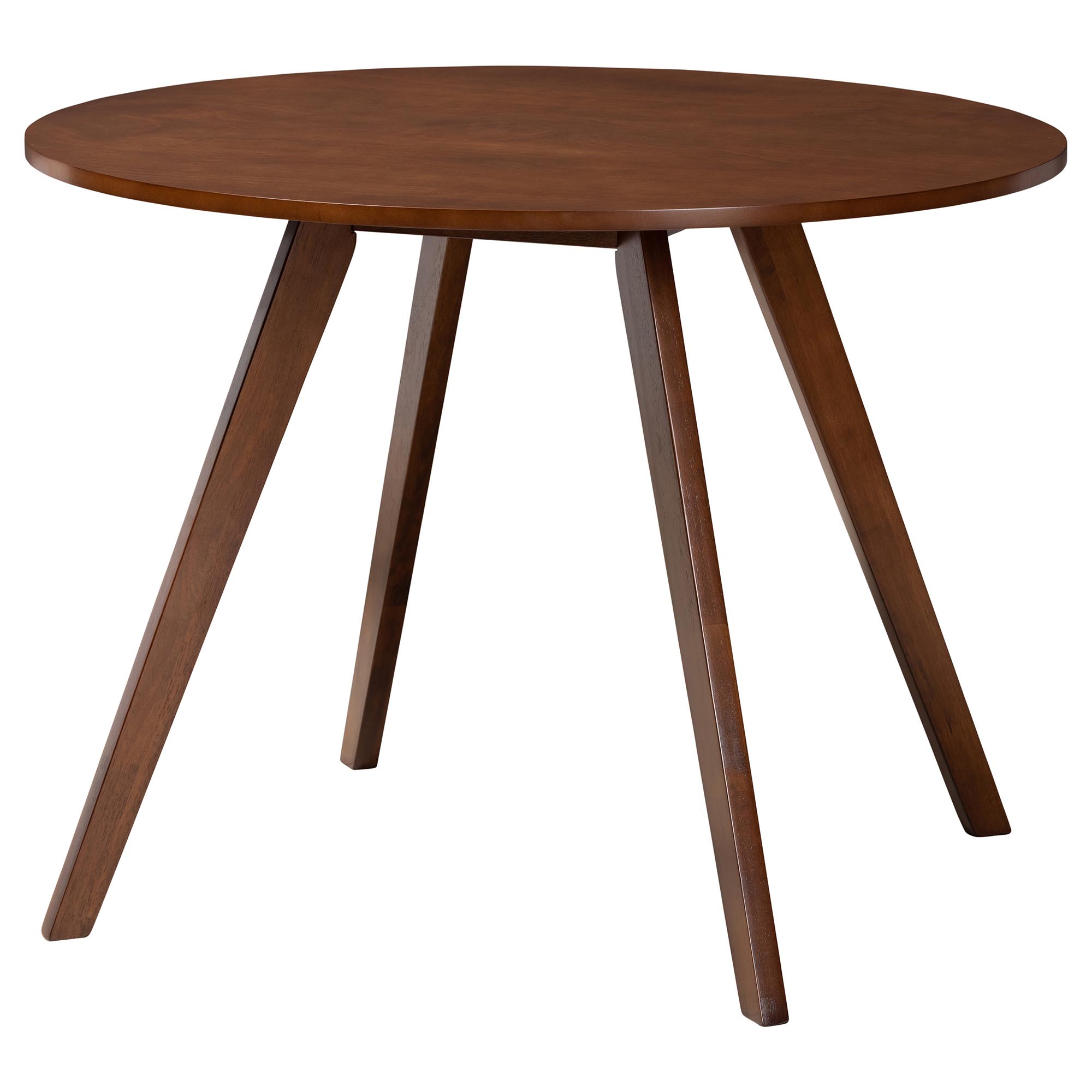 Baxton Studio Reva Wood 5-Piece Dining Set - Mid-Century Modern Table with Matching Chairs for Dining Room or Kitchen