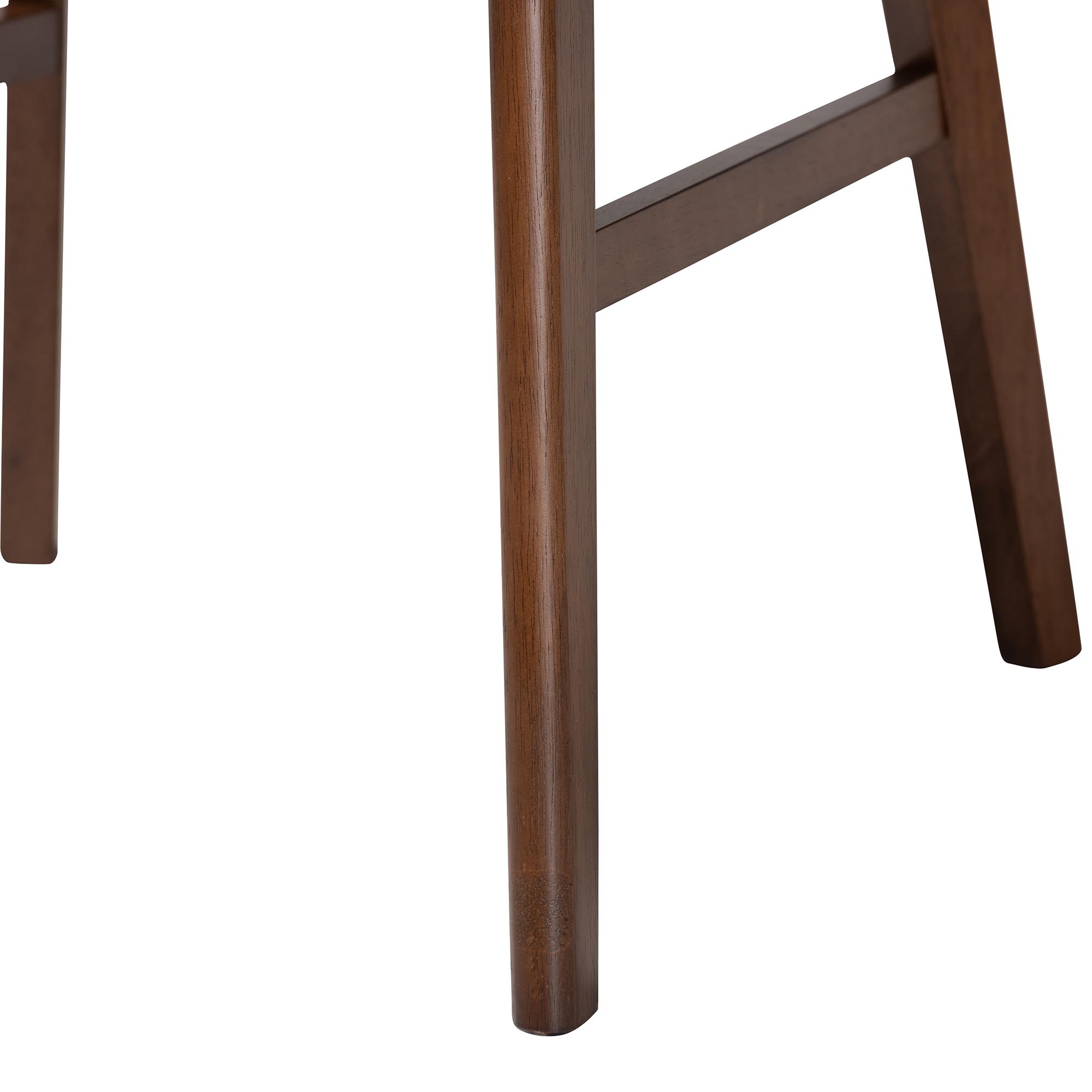 Baxton Studio Reva Wood 5-Piece Dining Set - Mid-Century Modern Table with Matching Chairs for Dining Room or Kitchen