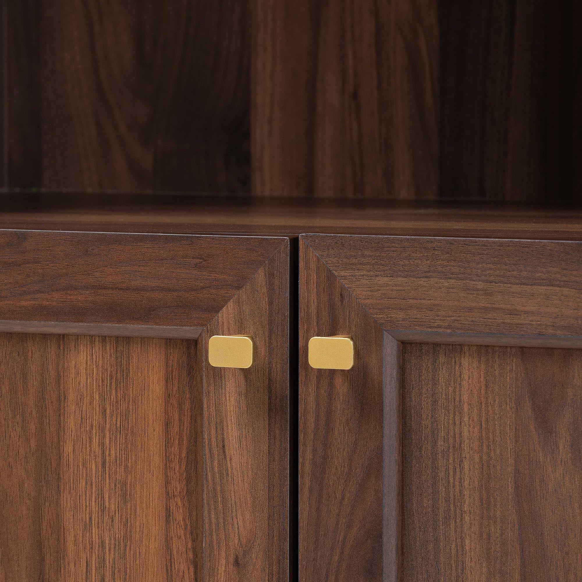Baxton Studio Hayes Wood Cabinet with Arch Top - Mid-Century Modern Display Piece with Soft-Close Doors for Living Room or Hallway