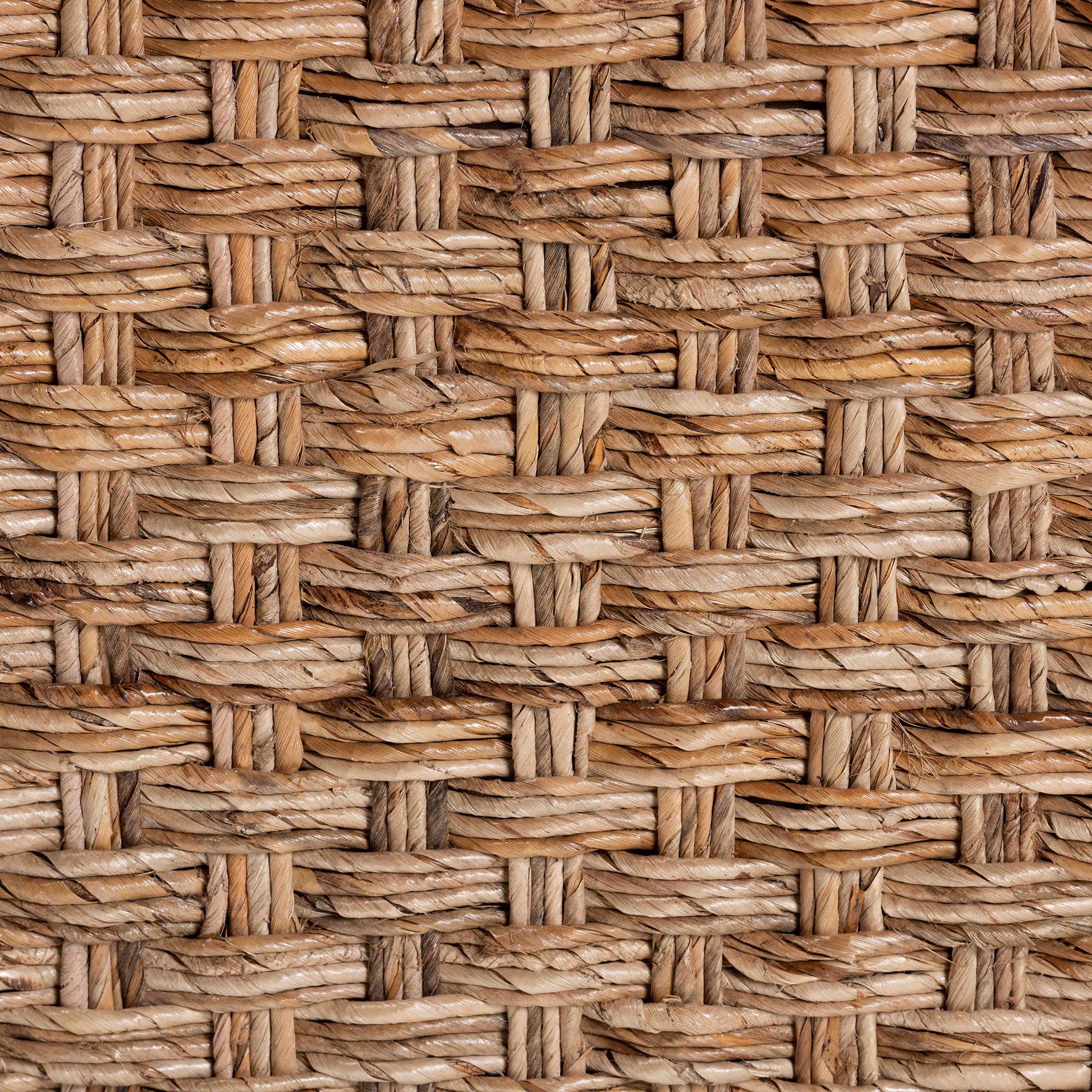 bali & pari Alda Handwoven Seagrass Console Table - Rustic Wicker Waterfall Accent Table for Living Room, Hallway, or Entryway