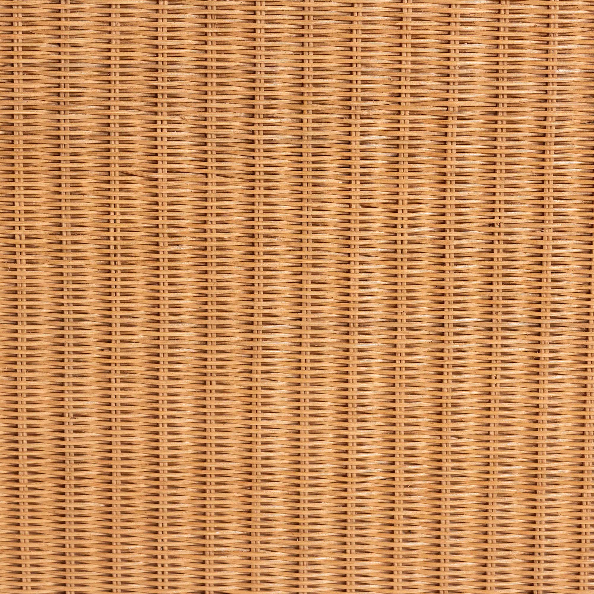 bali & pari Deborah Natural Rattan Coffee Table - Handwoven Wicker Accent Table with Cabriole Legs, Scalloped Coastal Cottage Living Room Centerpiece