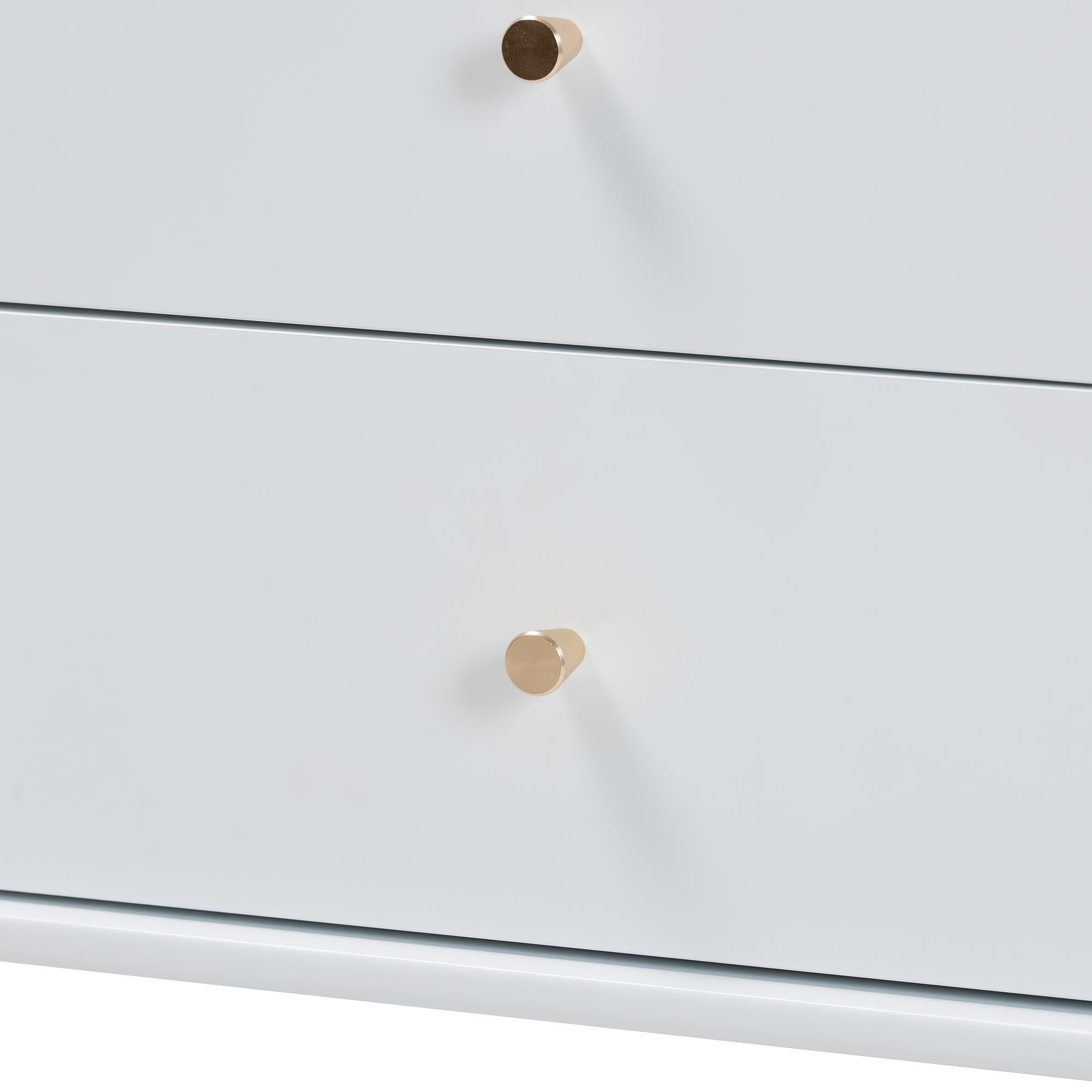 Baxton Studio Denita Spindle 4-Piece Bedroom Set - Farmhouse Platform Bed with Matching Dresser, Chest, and 1-Drawer Nightstand, White, Full
