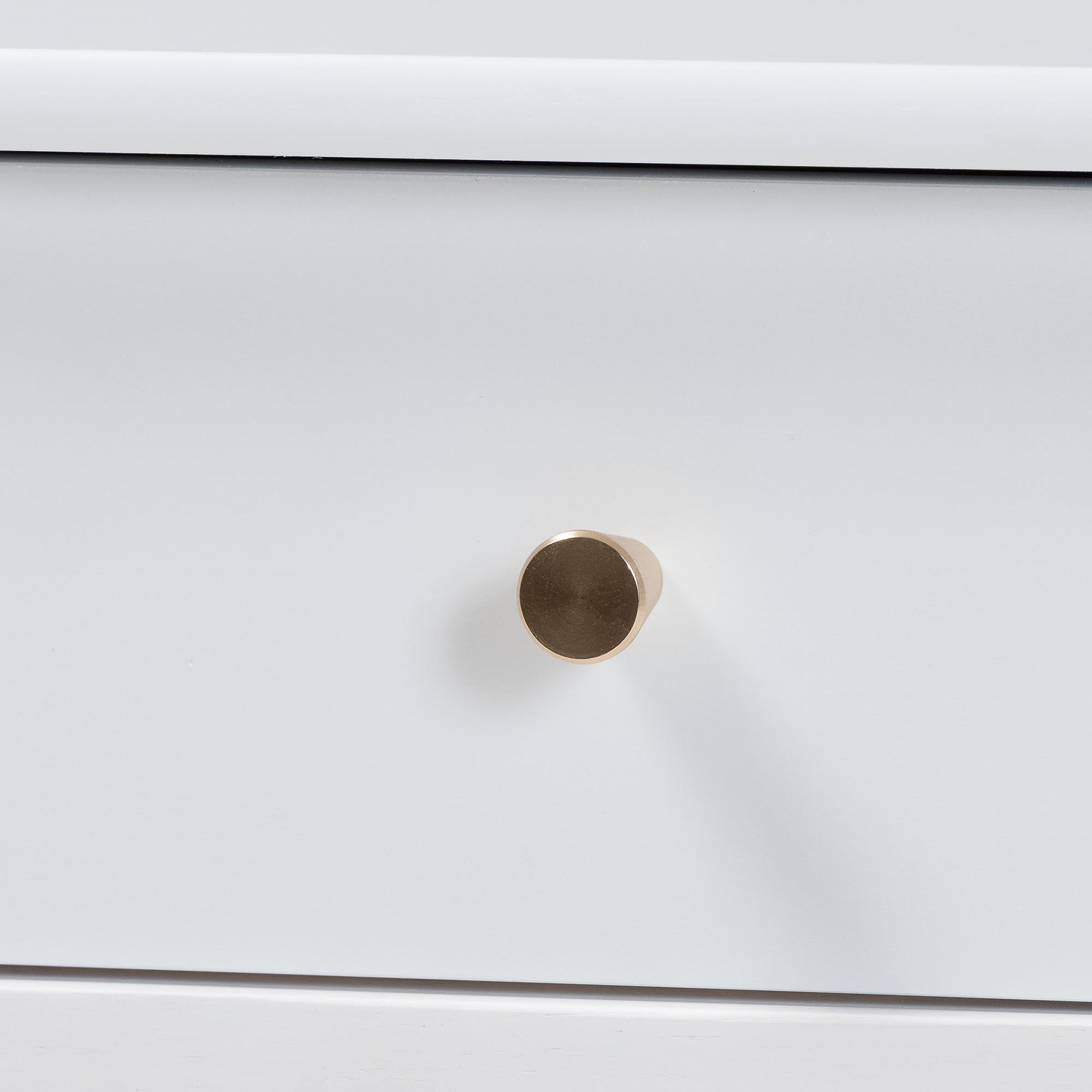 Baxton Studio Callison Spindle Nightstand - 1-Drawer Farmhouse Bedside Table with Open Shelf Storage and Turned Accents for Bedroom, White