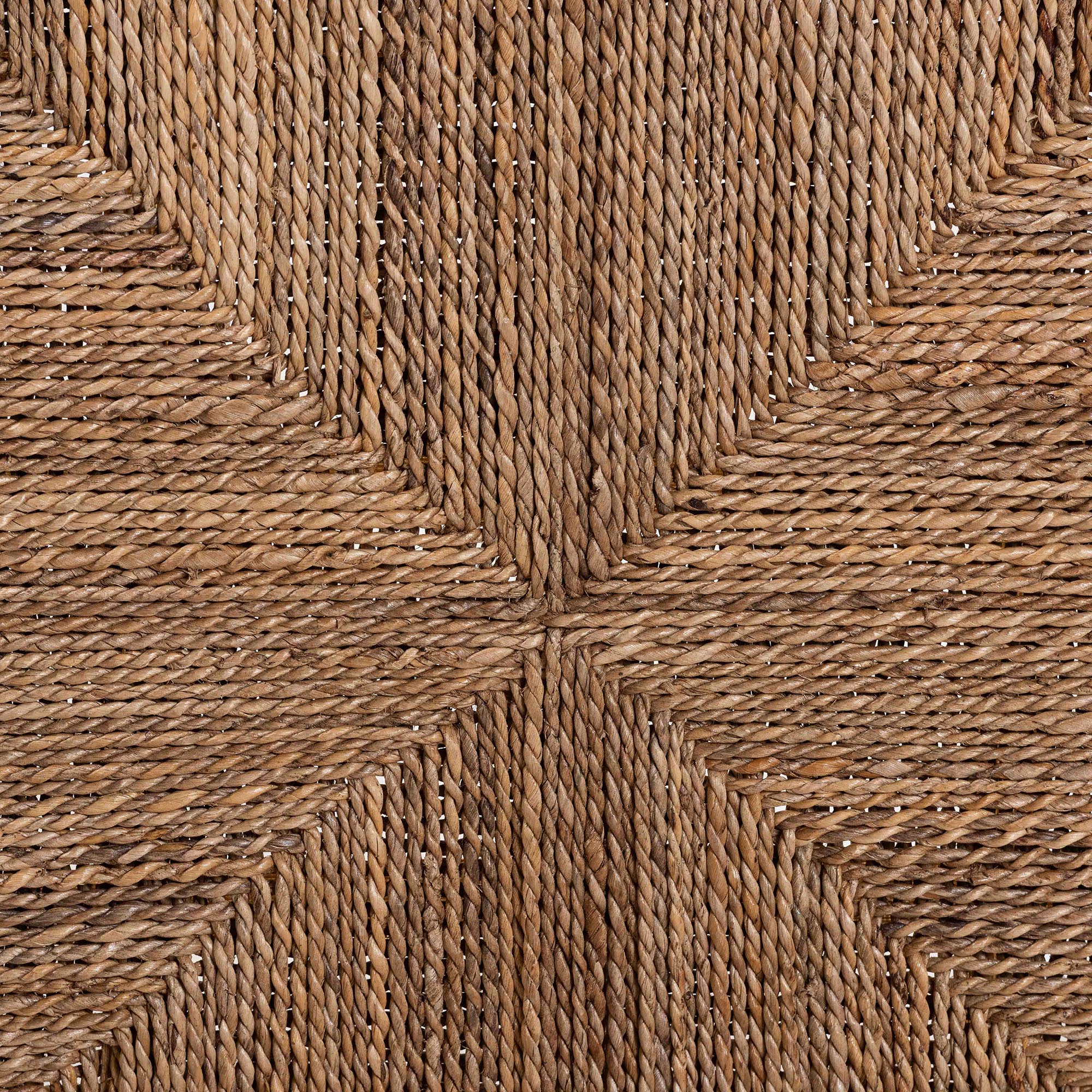 bali & pari Cavo Handwoven Seagrass Dining Chair - Natural Fiber Wicker Side Chair with Mahogany Wood Frame, for Dining Room, Kitchen, or Accent Seating
