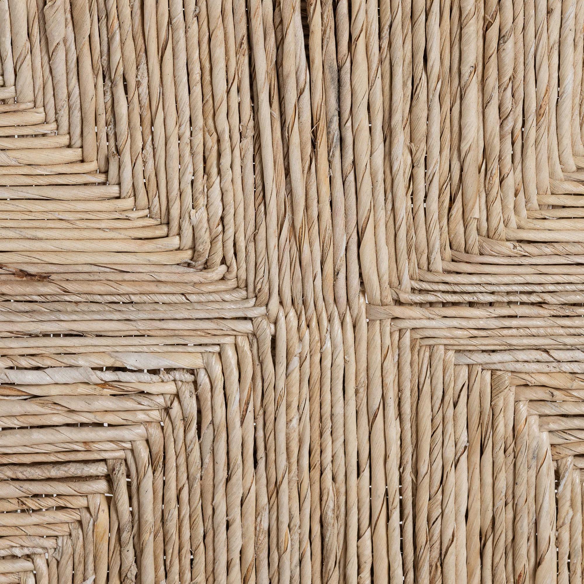 bali & pari Onda Handwoven Seagrass Dining Chair - Natural Fiber Wicker Armchair with Mahogany Wood Frame for Dining Room or Living Space