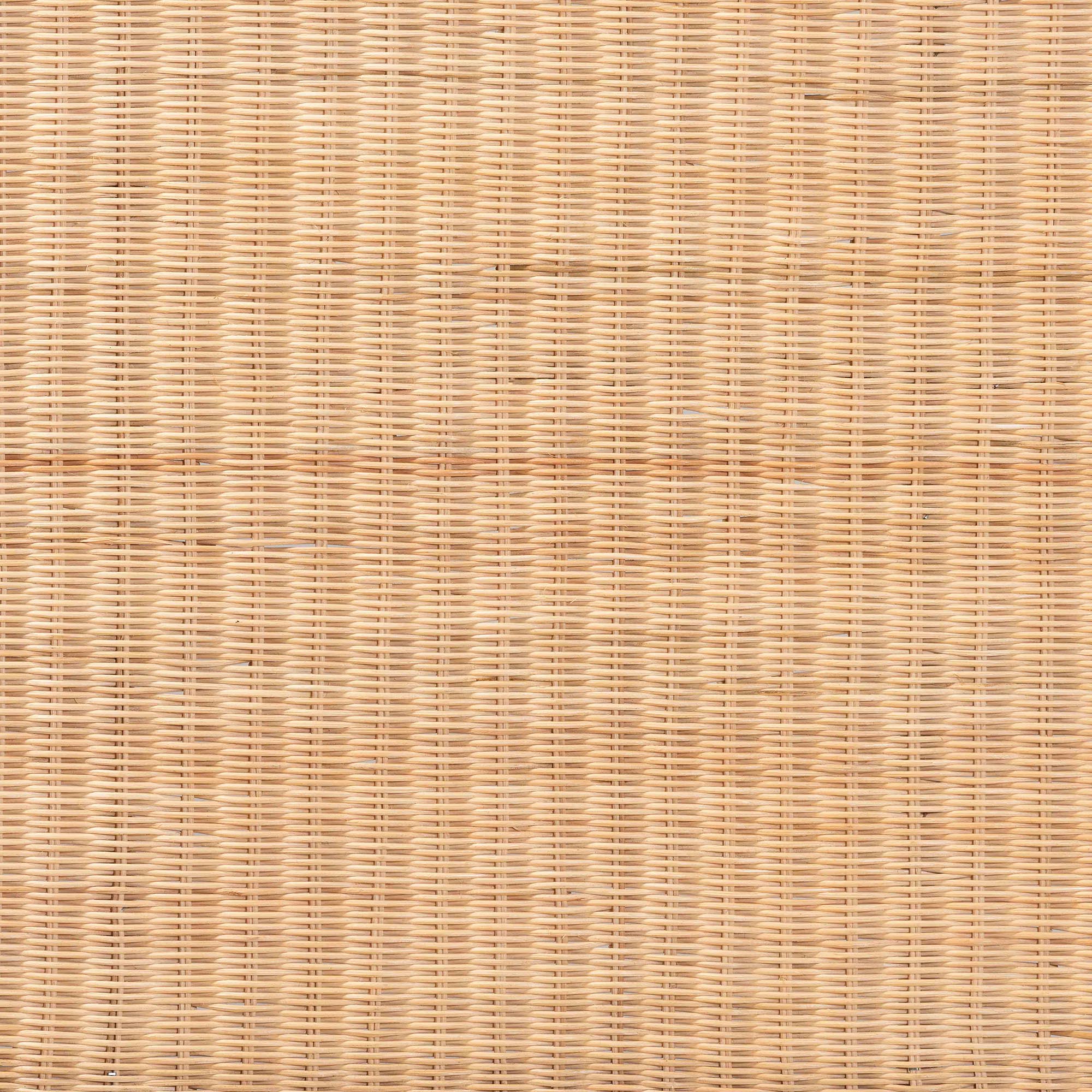 bali & pari Hekima Natural Rattan Standalone Headboard - Coastal Boho Style Handwoven Wicker Bed Backdrop, Queen