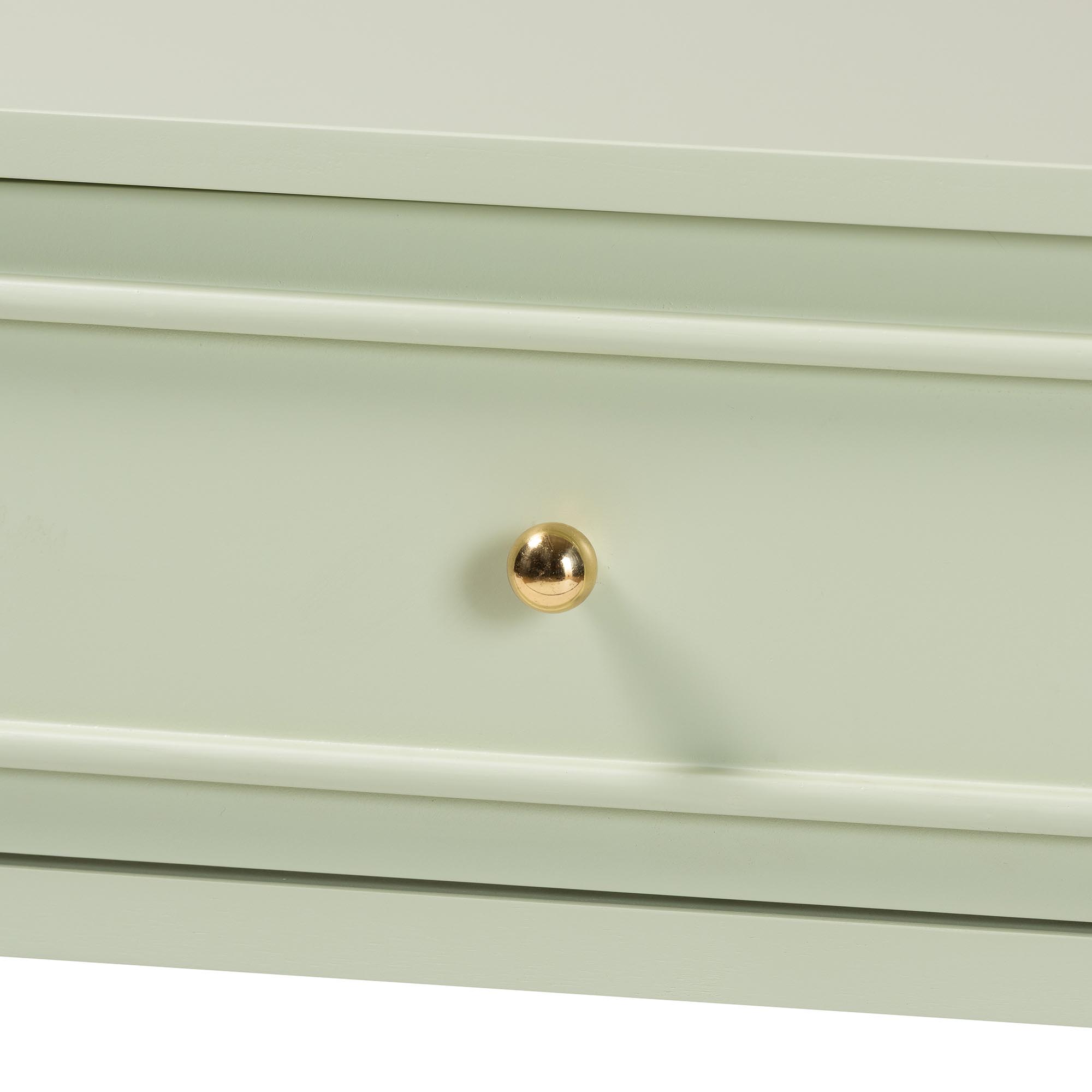 bali & pari Karnia Console Table with Spindle Legs - 2-Drawer Accent Table with Turned Detailing and Open Shelf Storage for Living Room, Hallway, or Bedroom