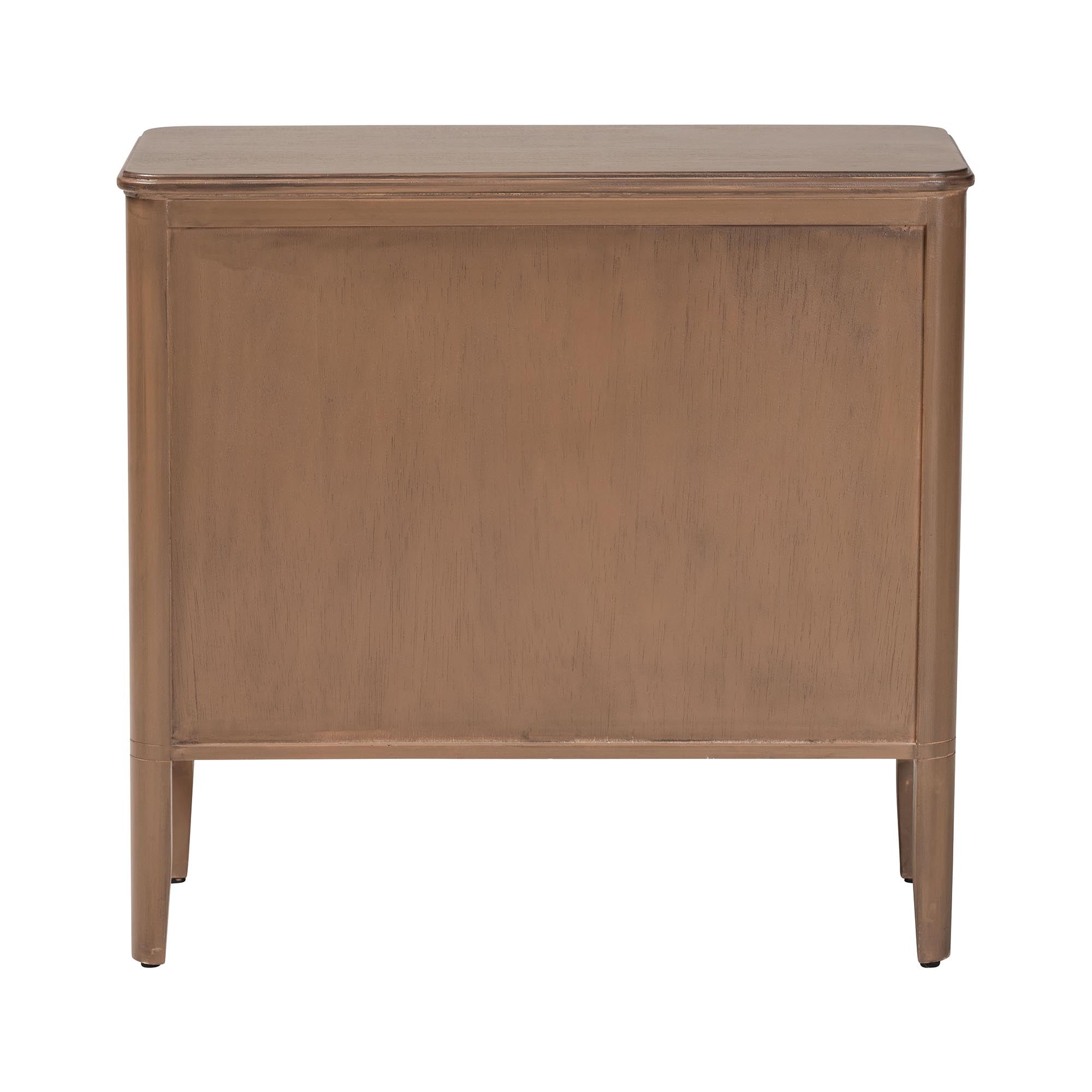 bali & pari Latifa Storage Cabinet - 2-Door Accent Cabinet with Rounded Edges and Metal Door Pulls for Living Room or Entryway