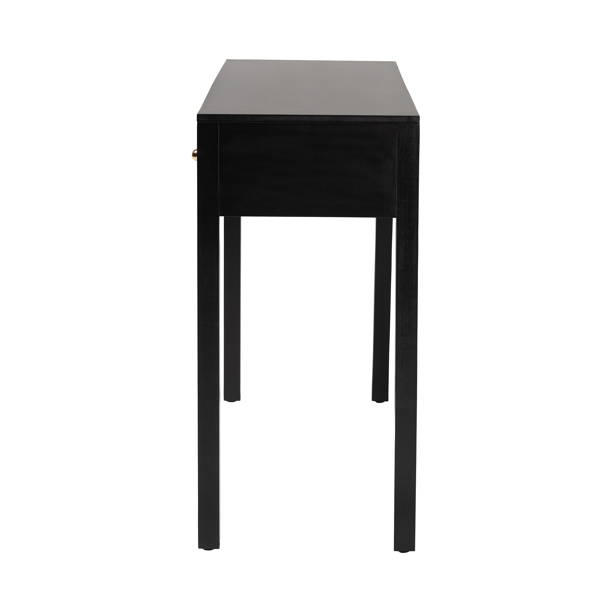 bali & pari Leah Console Table - 3-Drawer Accent Table with Fluted Wood Detailing for Living Room, Hallway, or Entryway