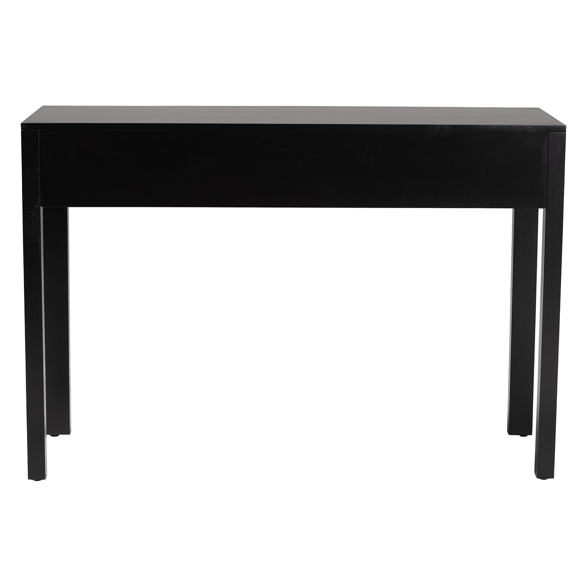 bali & pari Leah Console Table - 3-Drawer Accent Table with Fluted Wood Detailing for Living Room, Hallway, or Entryway
