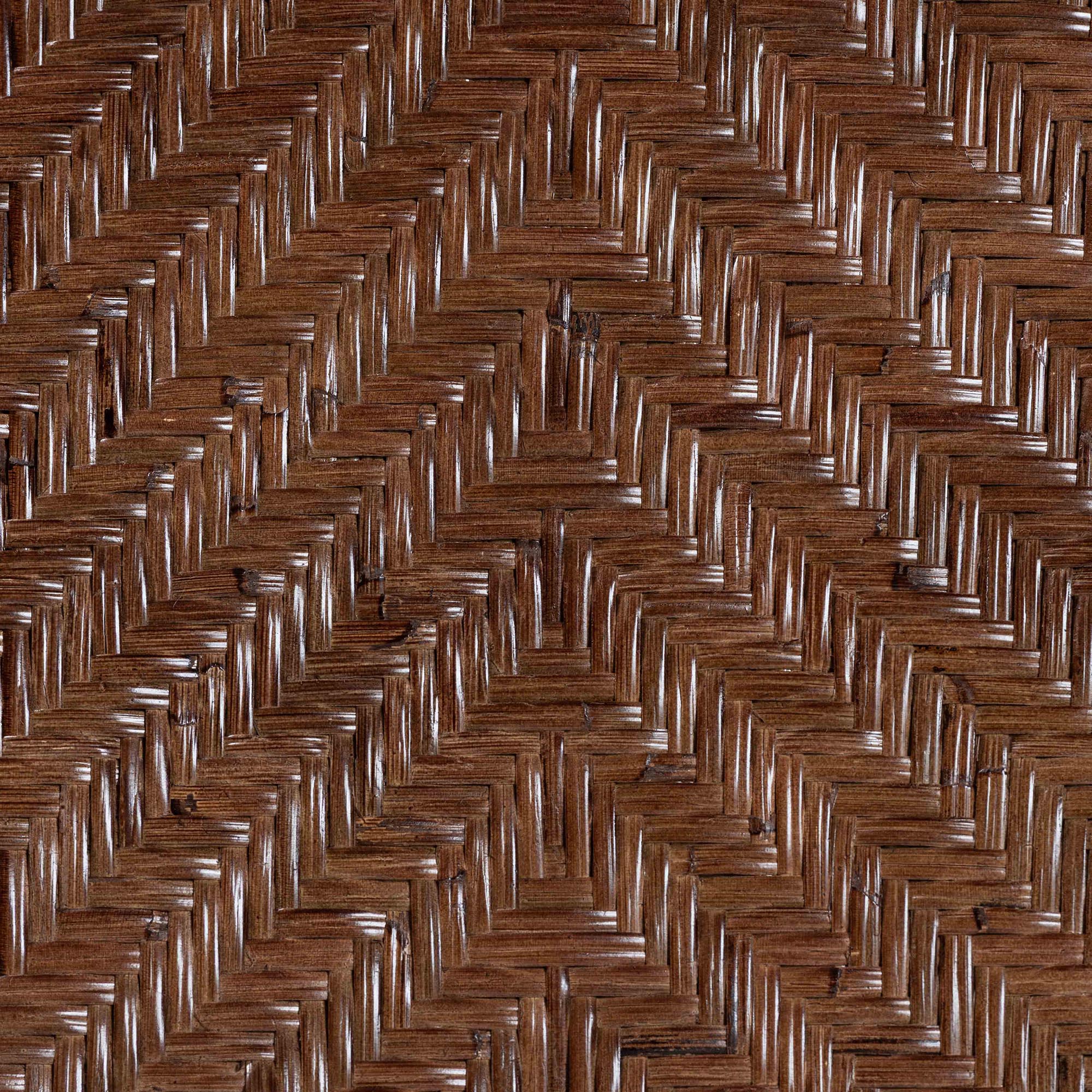 bali & pari Mahdis Natural Rattan 2-Piece Dining Chair Set with Cushion - Handwoven Wicker Accent Chair with Woven Chevron Back for Kitchen or Dining Room