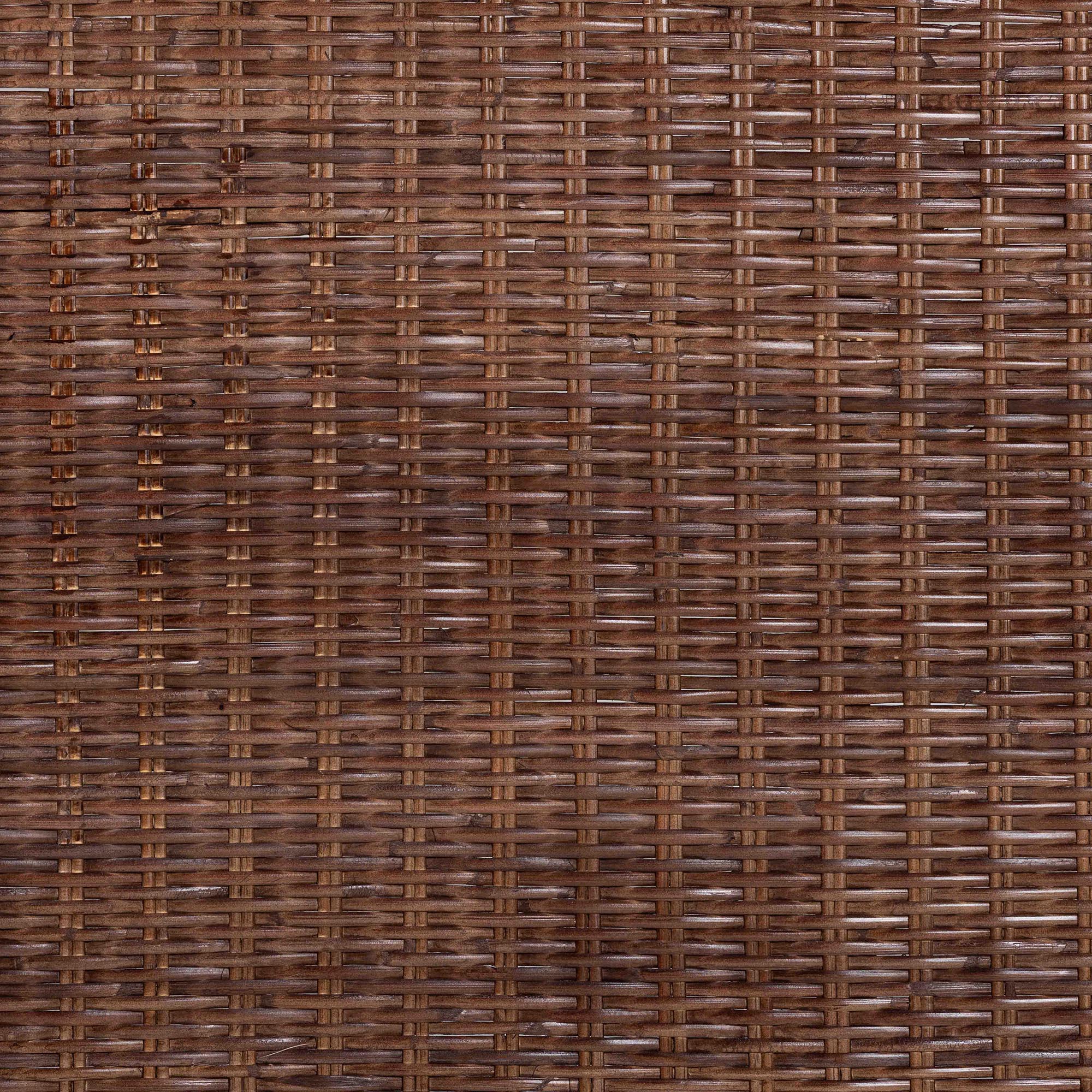 bali & pari Einya Natural Rattan Standalone Headboard - Handwoven Wicker Panel Headboard with Wavy Scalloped Top, Queen