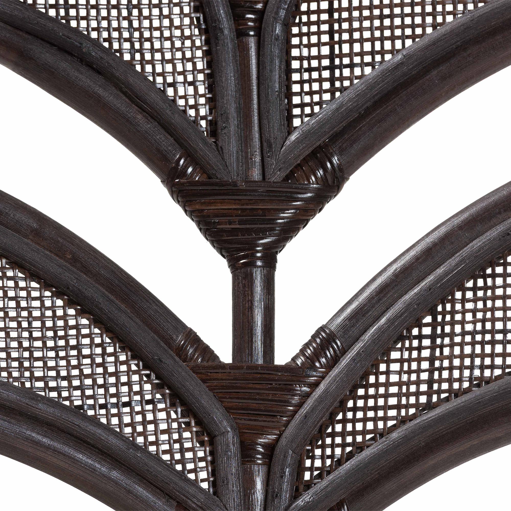 bali & pari Niven Natural Rattan Counter Stool with Cushion - Handwoven Wicker Accent Stool with Banana Leaf Backrest Design for Kitchen Island