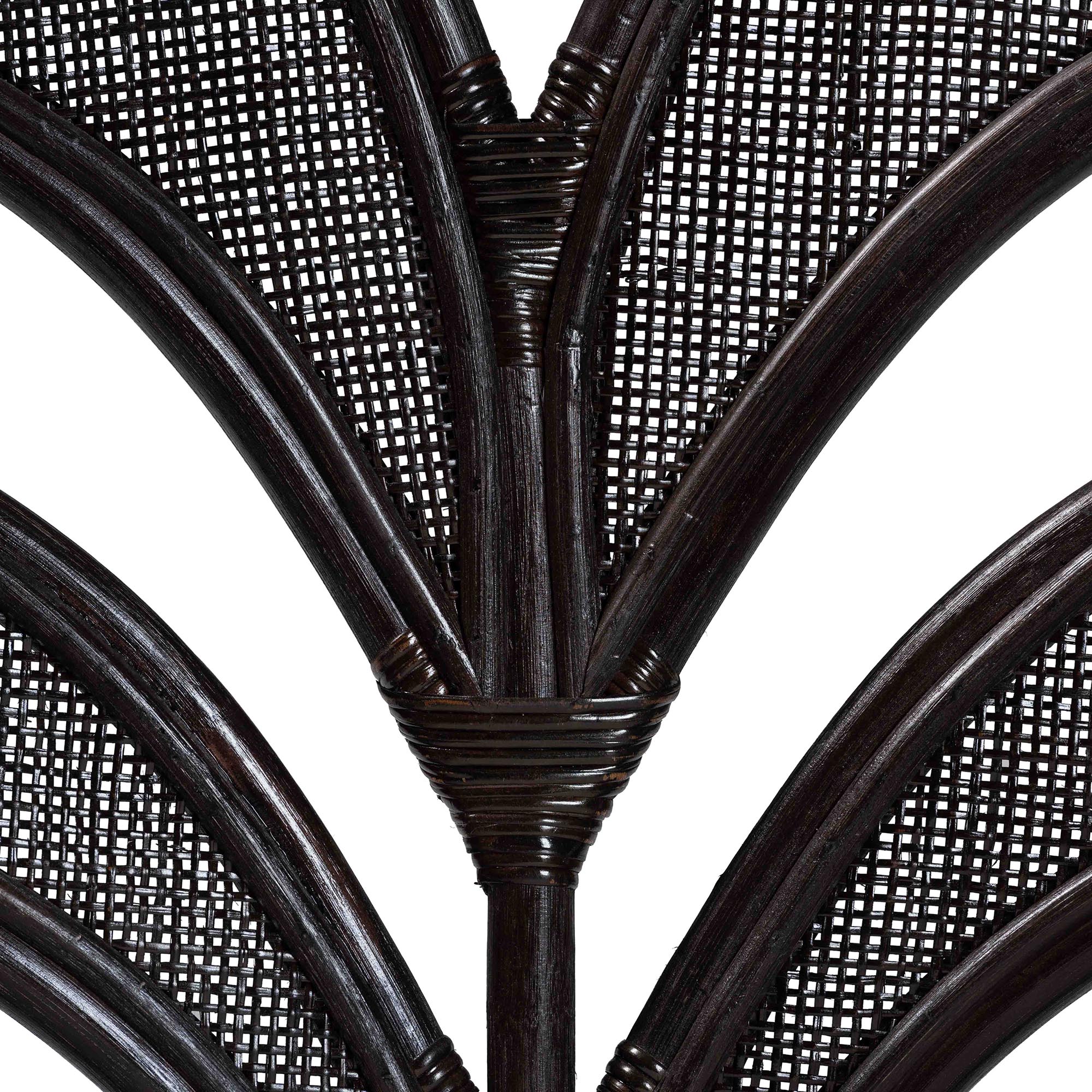 bali & pari Paden Natural Rattan Armchair - Handwoven Wicker Accent Chair with Banana Leaf Frame for Living Room or Sun Room