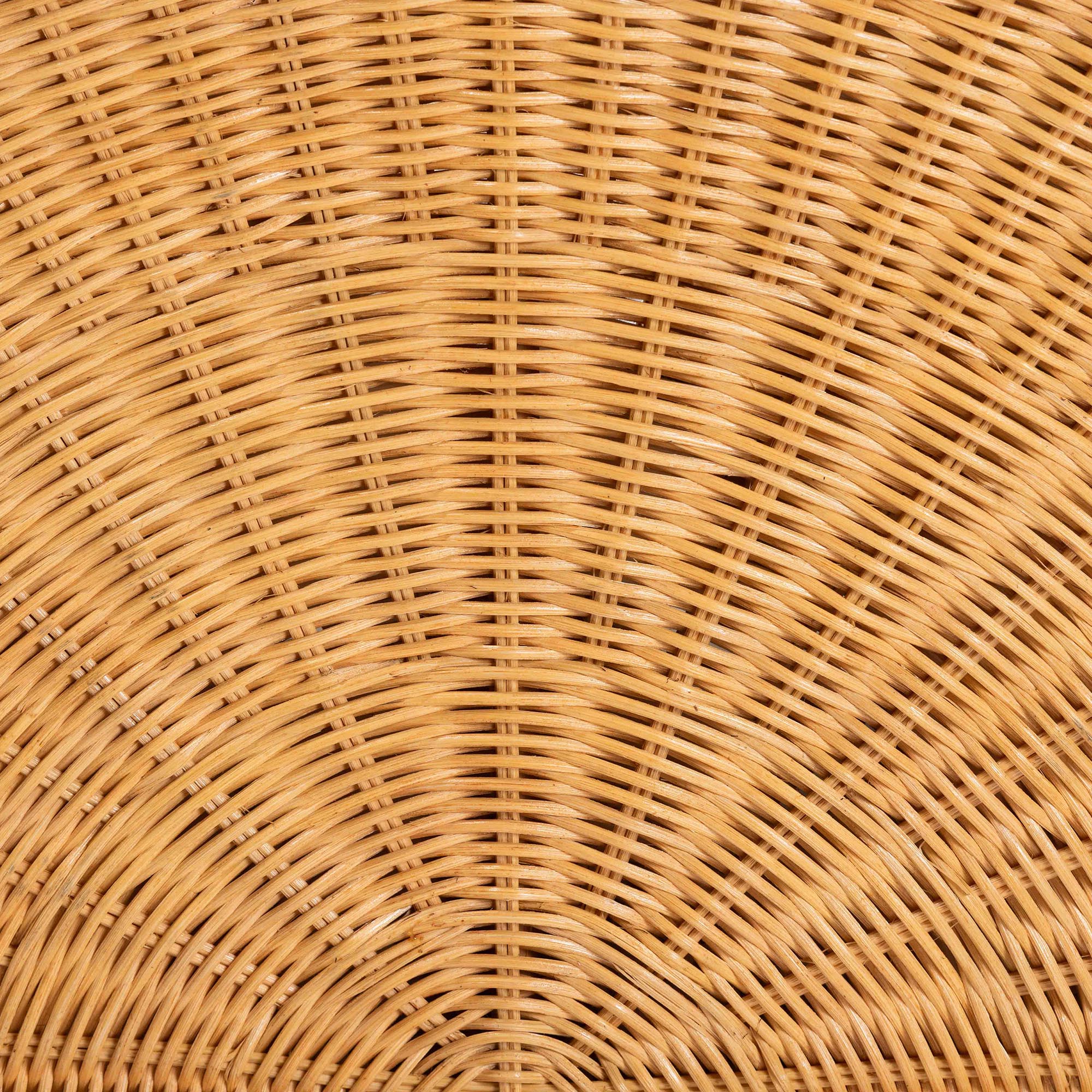 bali & pari Aries Natural Rattan Chaise Lounge Chair with Cushion - Handwoven Wicker Accent Lounger Rolled Backrest and Arms for Living Room or Sunroom