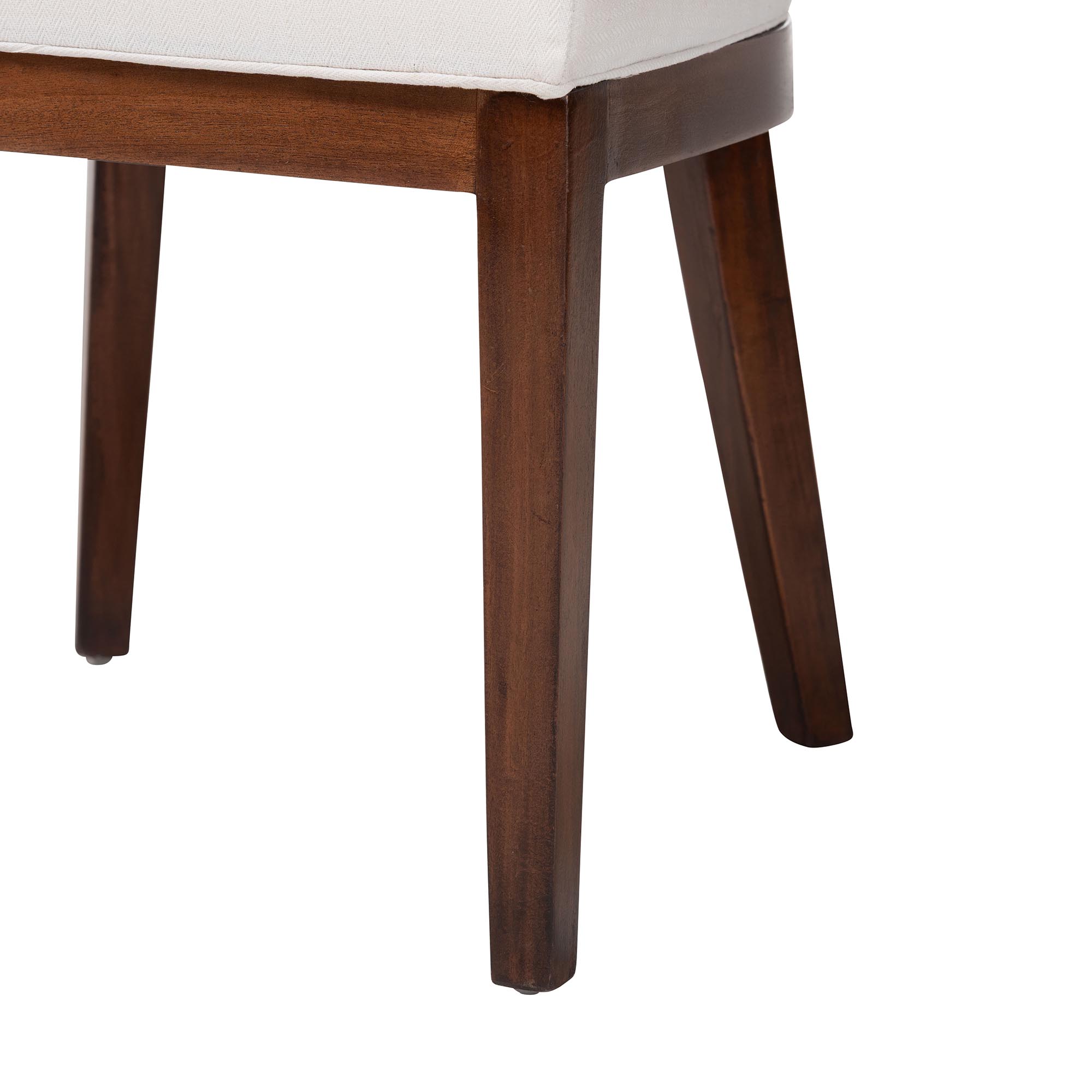 bali & pari Franco Dining Chair - Sculpted Seating with Woven Rattan Backrest and Upholstered Seat for Kitchen or Dining Room