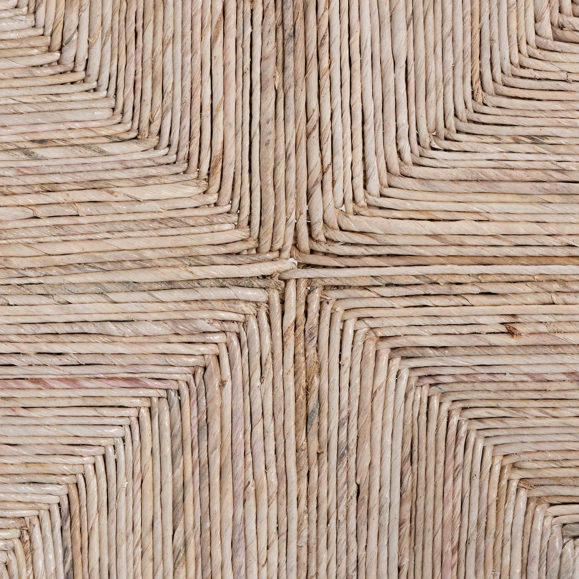 bali & pari Fika Wishbone Counter Stool with Handwoven Seagrass Seat - Mahogany Wood Frame Counter Height Seating for Kitchen Island or Dining Area, Black