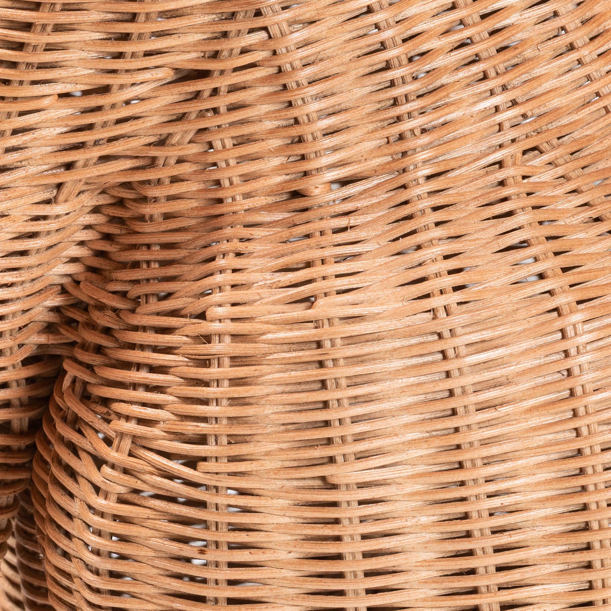 bali & pari Persis Natural Rattan Poodle Umbrella Holder - Handwoven Wicker Storage Solution
