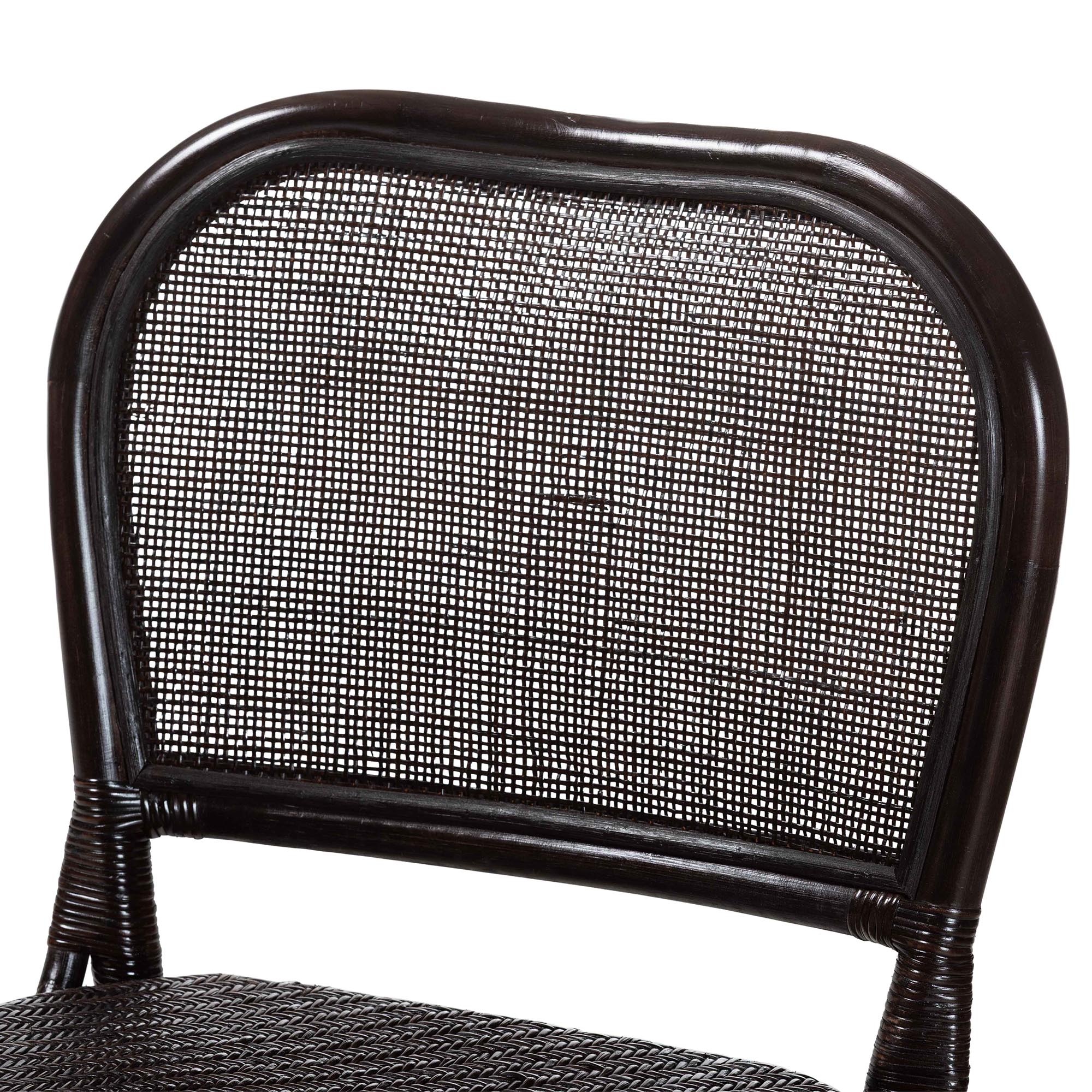 bali & pari Irene Natural Rattan Counter Stool - Handwoven Wicker Accent Stool with Lattice Backrest for Kitchen Island Seating