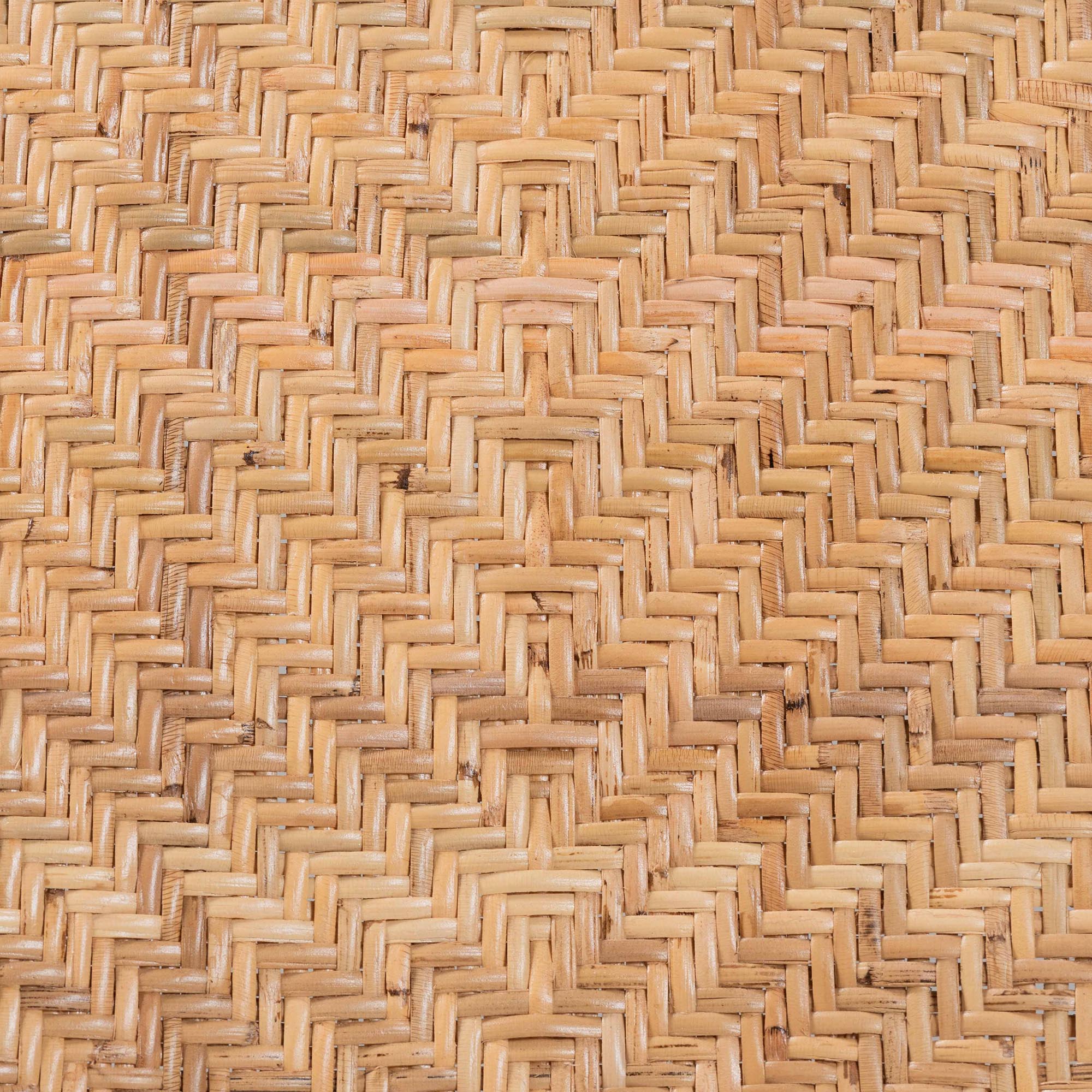 bali & pari Elmer Natural Rattan Dining Chair - Handwoven Wicker Accent Chair with Cushioned seat for Kitchen or Dining Room, Natural Brown