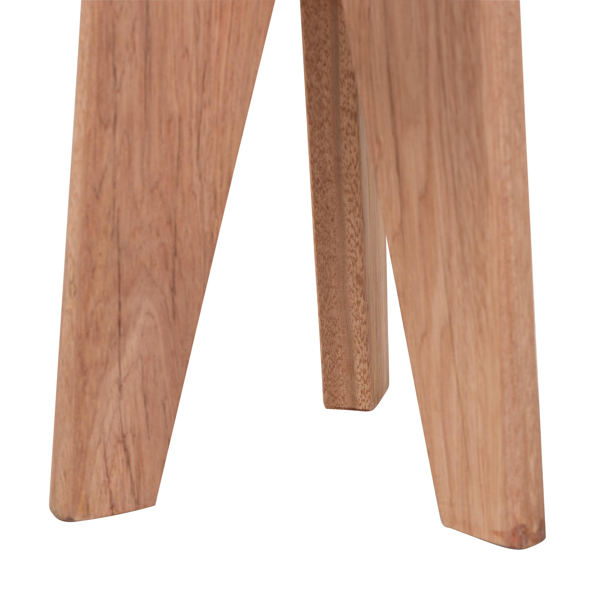 bali & pari Sayen Acacia Wood Multipurpose Accent Stool - Sculptural End Table with Flared Tripod Base for Living Room, Bedroom or Dining Room