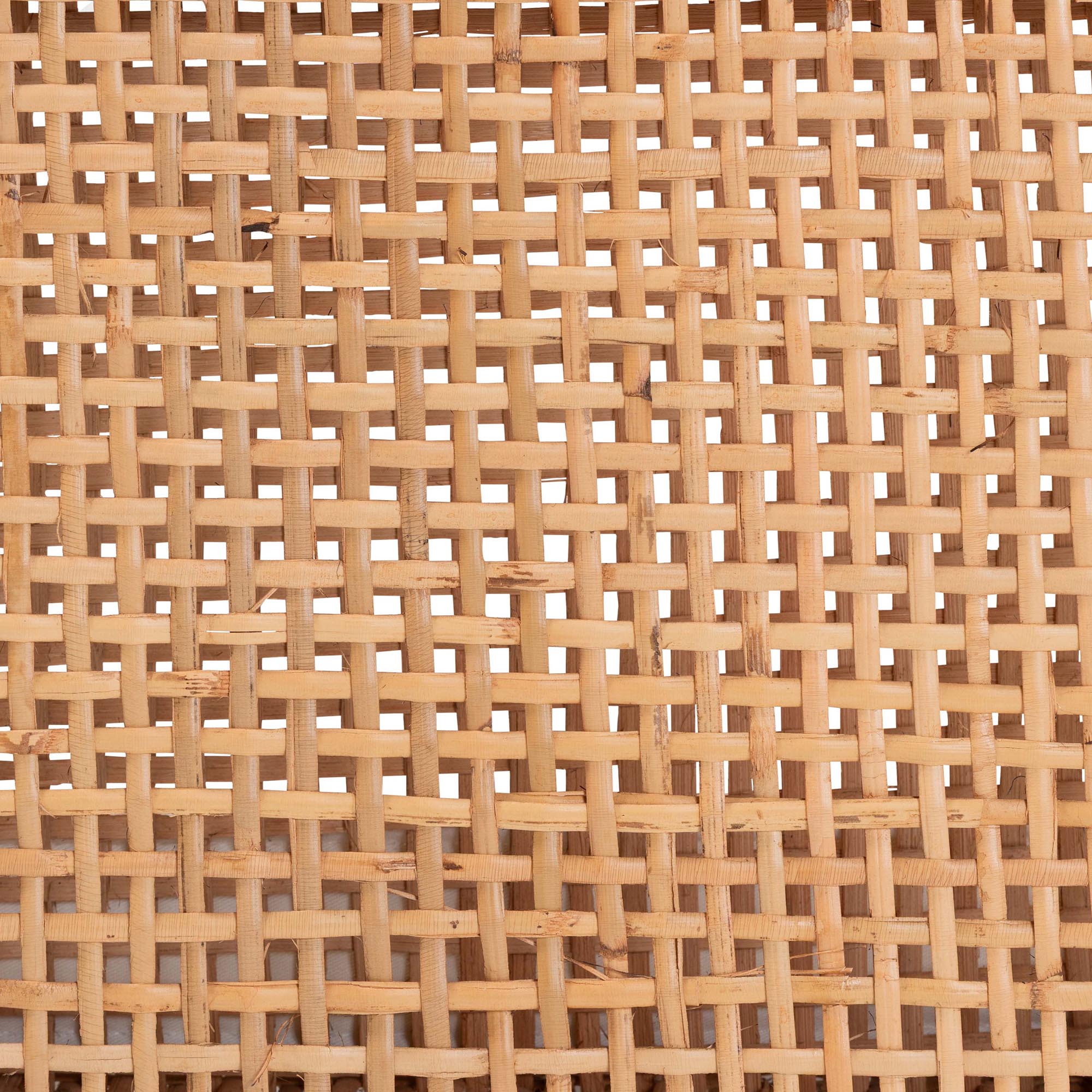 bali & pari Vivan Natural Rattan Bench - Handwoven Wicker Accent Seating with Cushion and Backrest