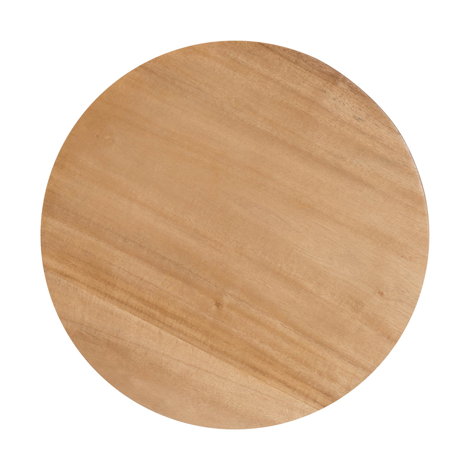 bali & pari David Acacia Wood Bobbin Counter Stool - Sculptural Backless Accent Stool for Kitchen Island or Lounge with Footrest, Natural Brown