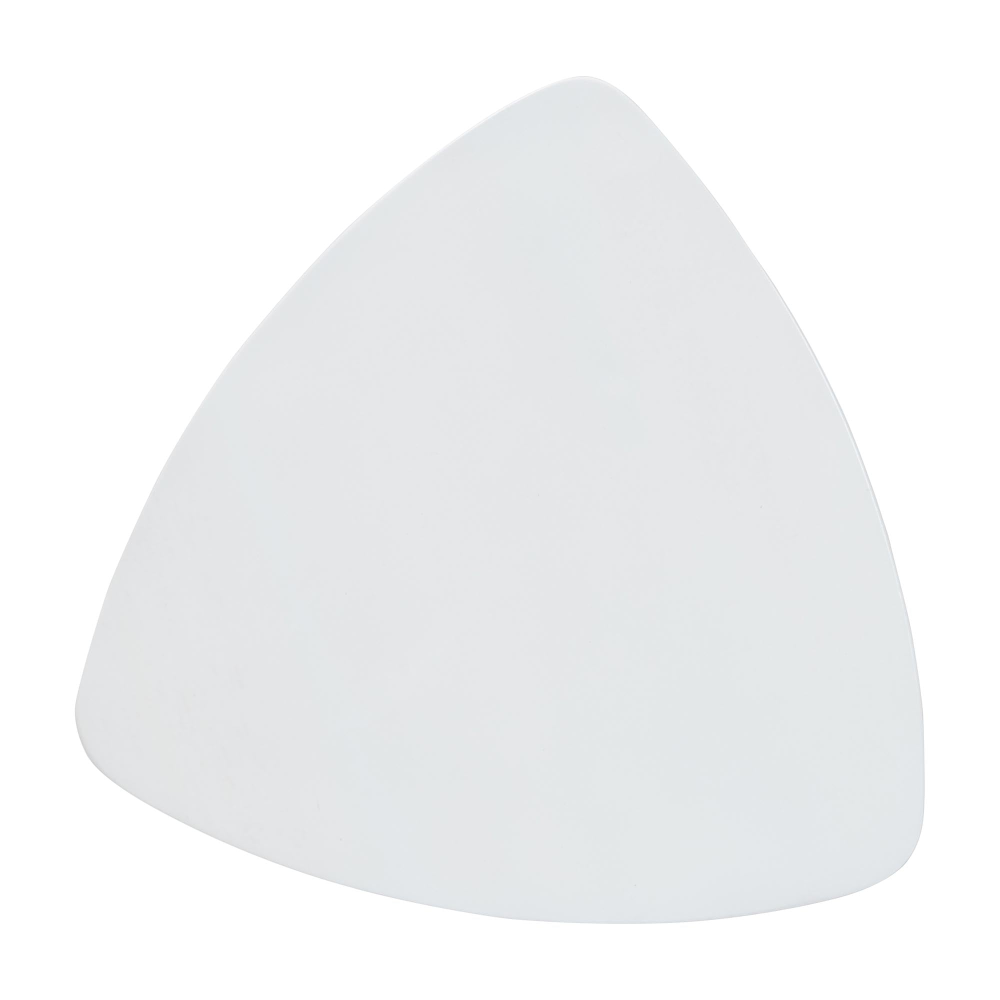 bali & pari Roy Wood Counter Stool - Sculptural Backless Accent Stool with Geometric Base and Integrated Footrest, White