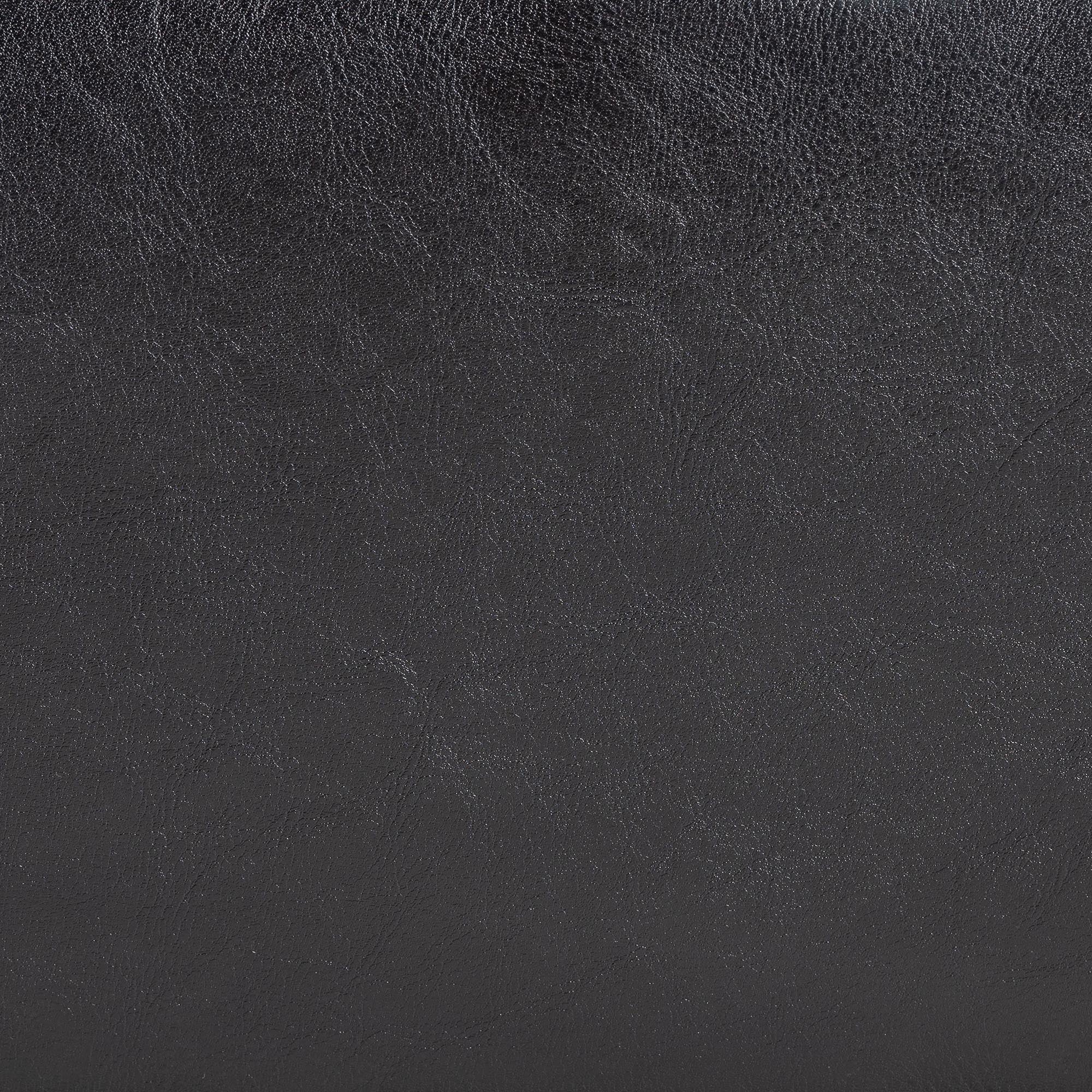 Baxton Studio Sandusky Dark Brown Full Leather Cocktail Ottoman