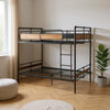 Bronze Queen Over Queen Metal Bunk Bed