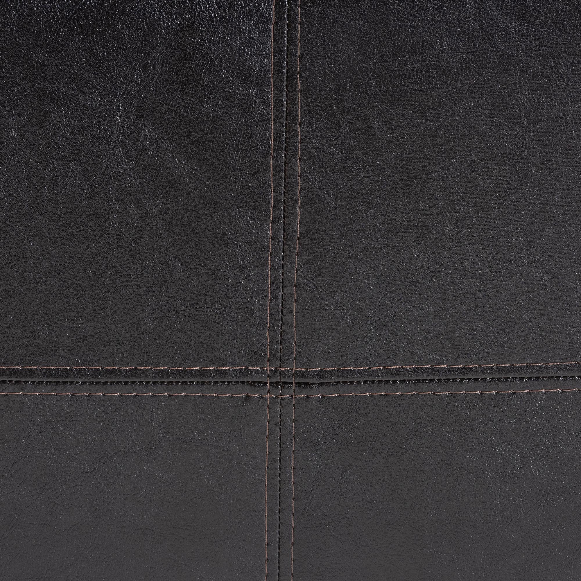 Baxton Studio Nox Dark Brown Ottoman