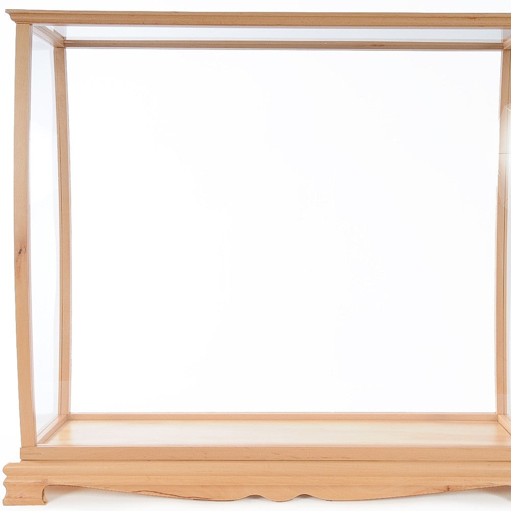 13" Brown Wood Square Display Cabinet