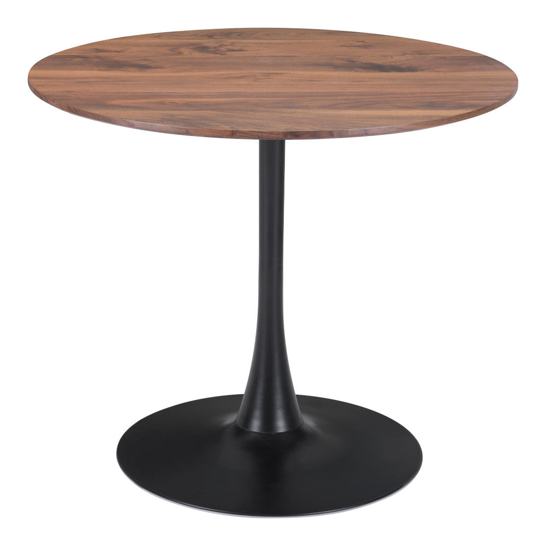 35" Steel Pedestal Base Dining Table