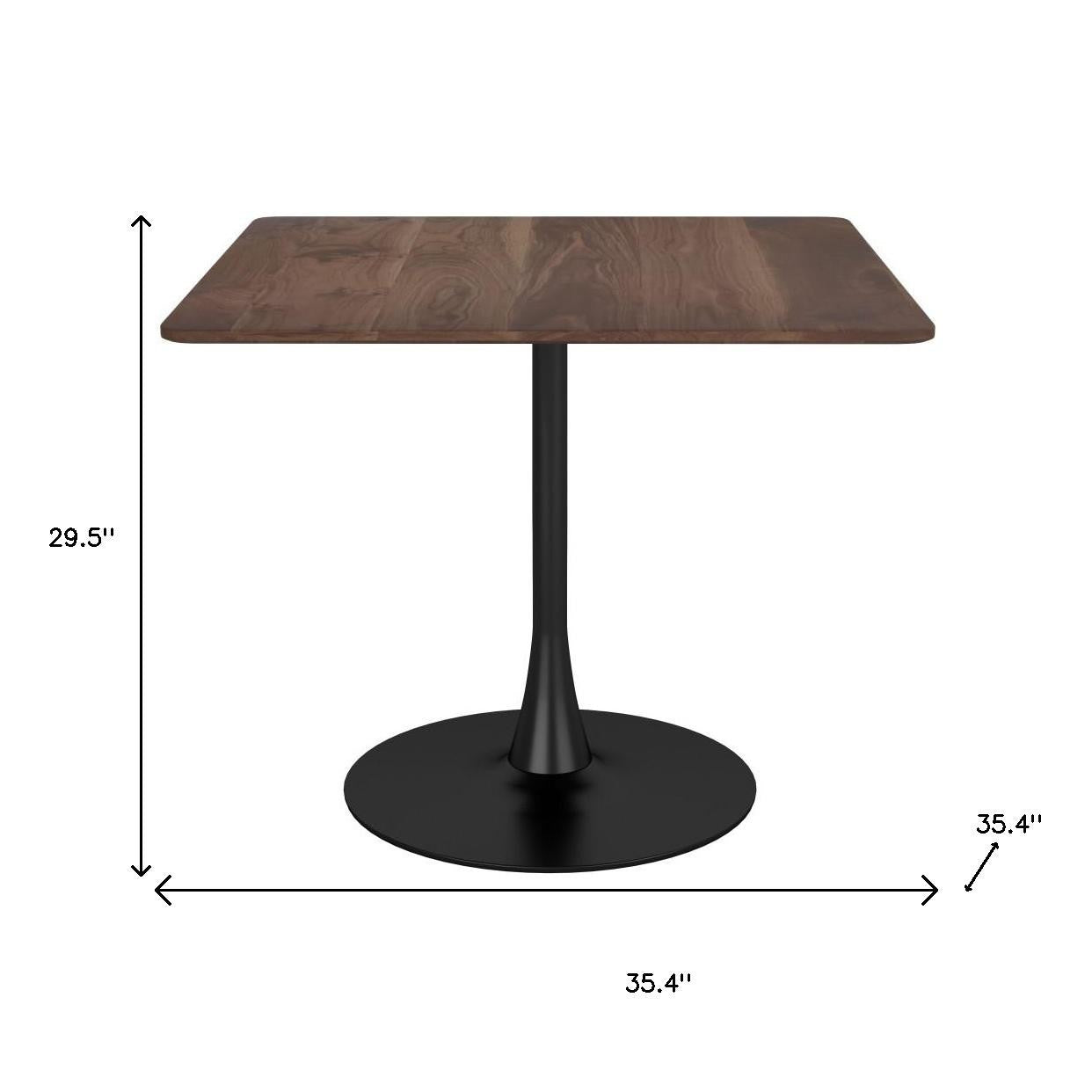 Wood and Steel Dining Table