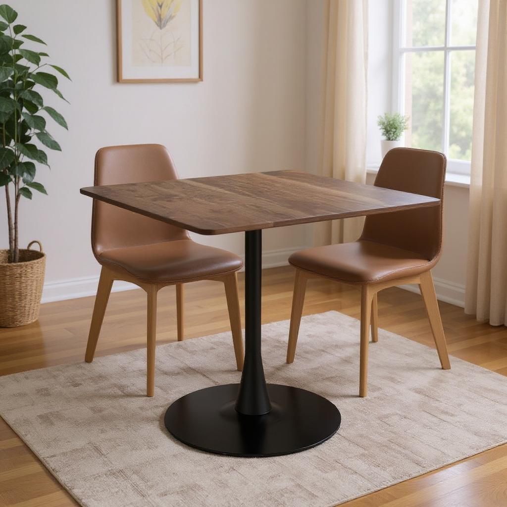 Wood and Steel Dining Table