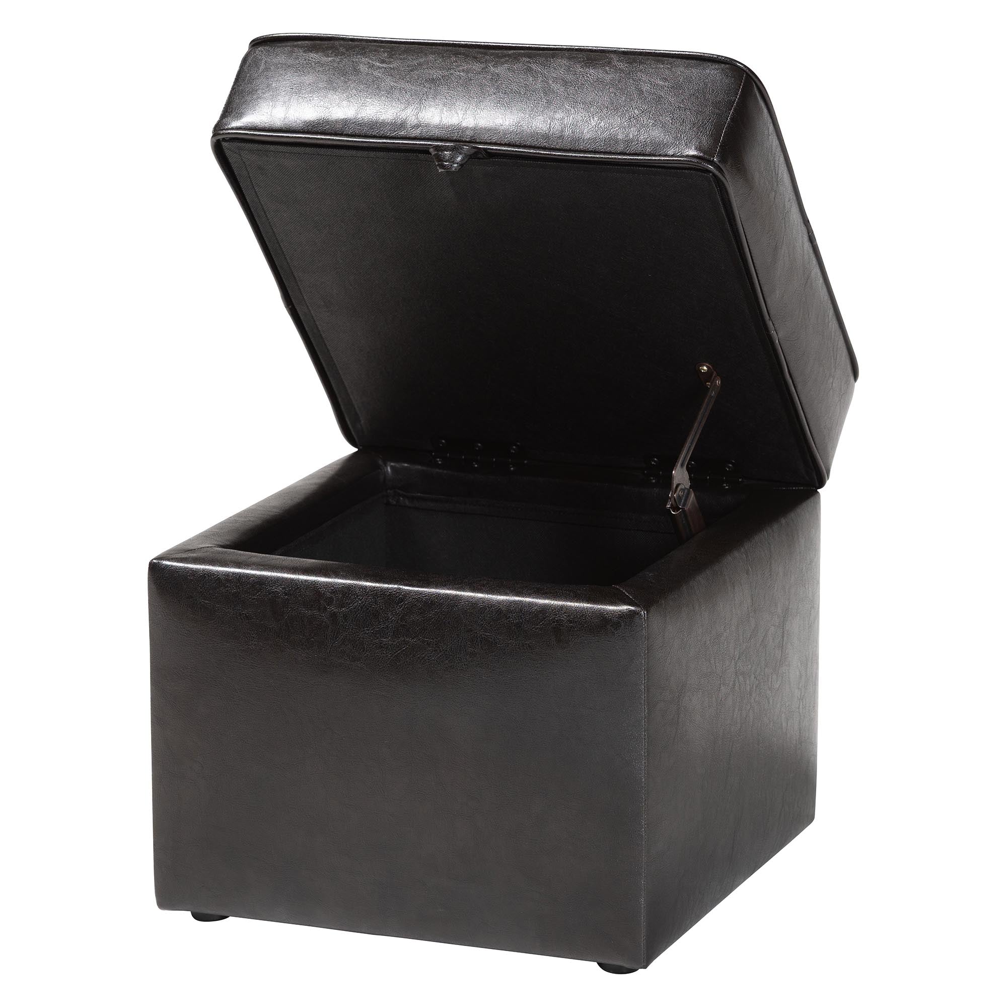 Baxton Studio Sydney Brown Modern Ottoman - Storage Ottoman
