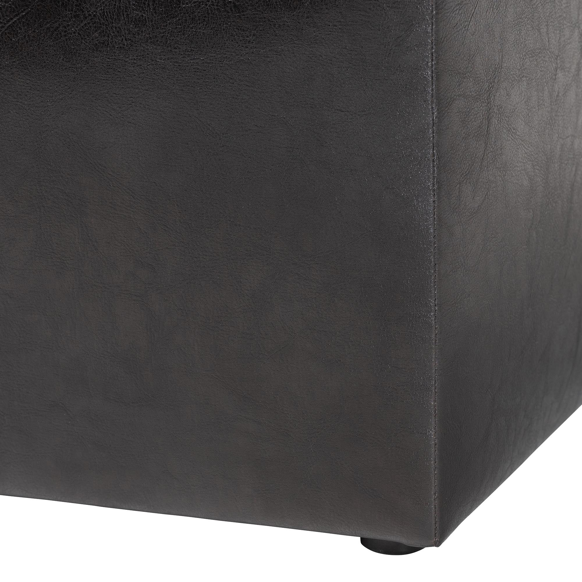 Baxton Studio Sydney Brown Modern Ottoman - Storage Ottoman