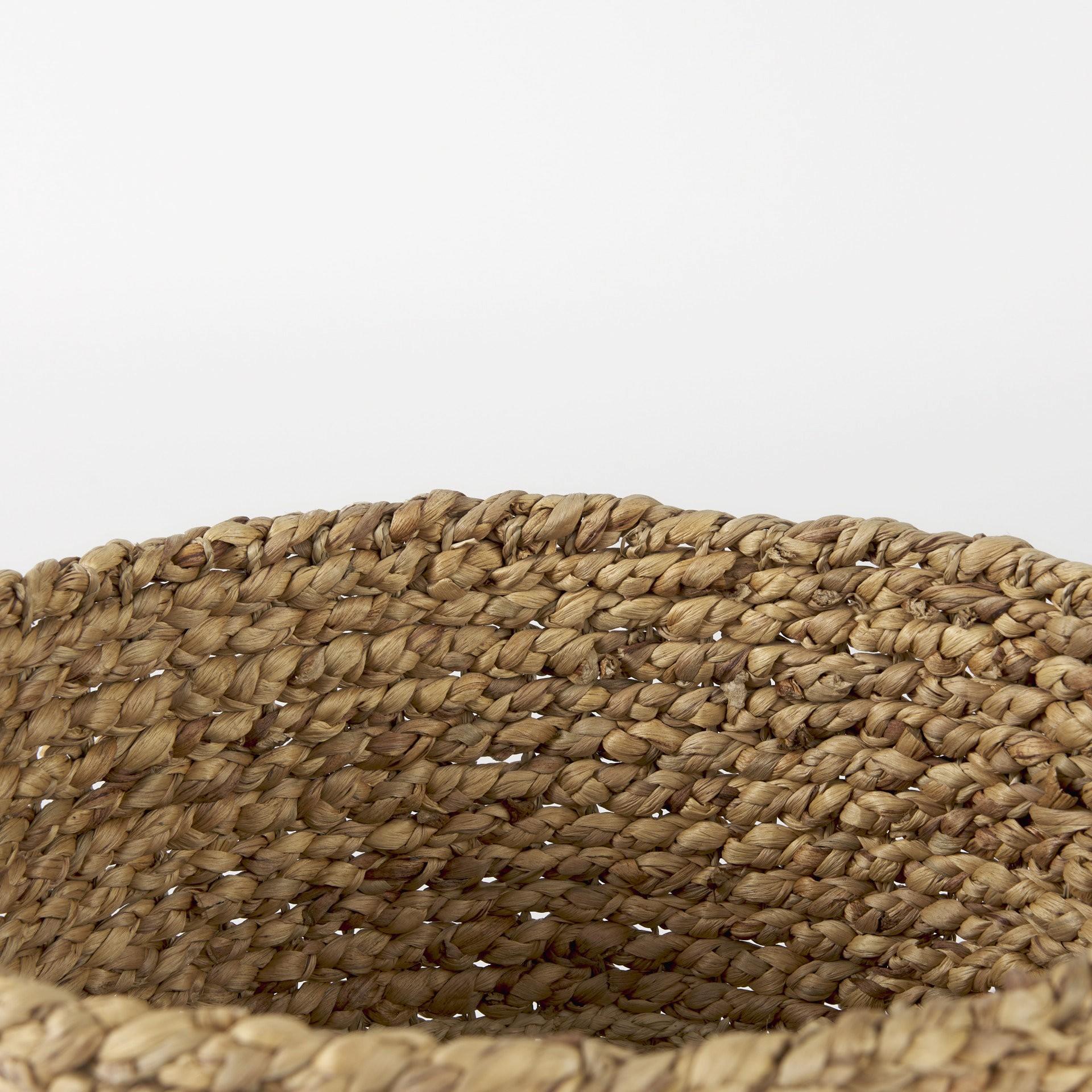 Set of Three Brown Wicker Basket