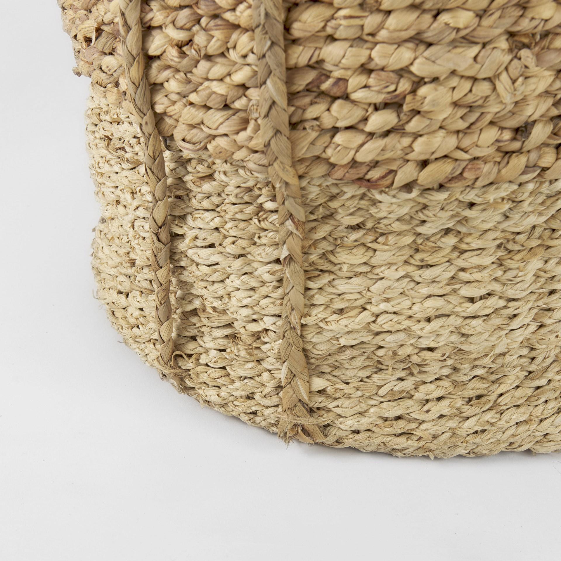 Set of Three Brown Wicker Basket