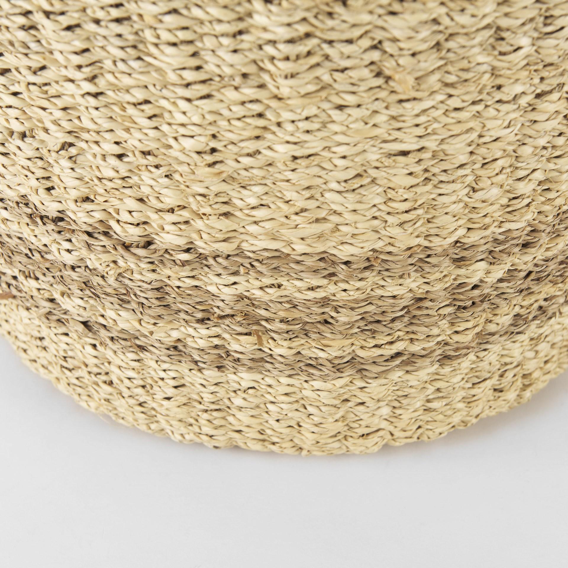 Set of Two Brown Wicker Basket