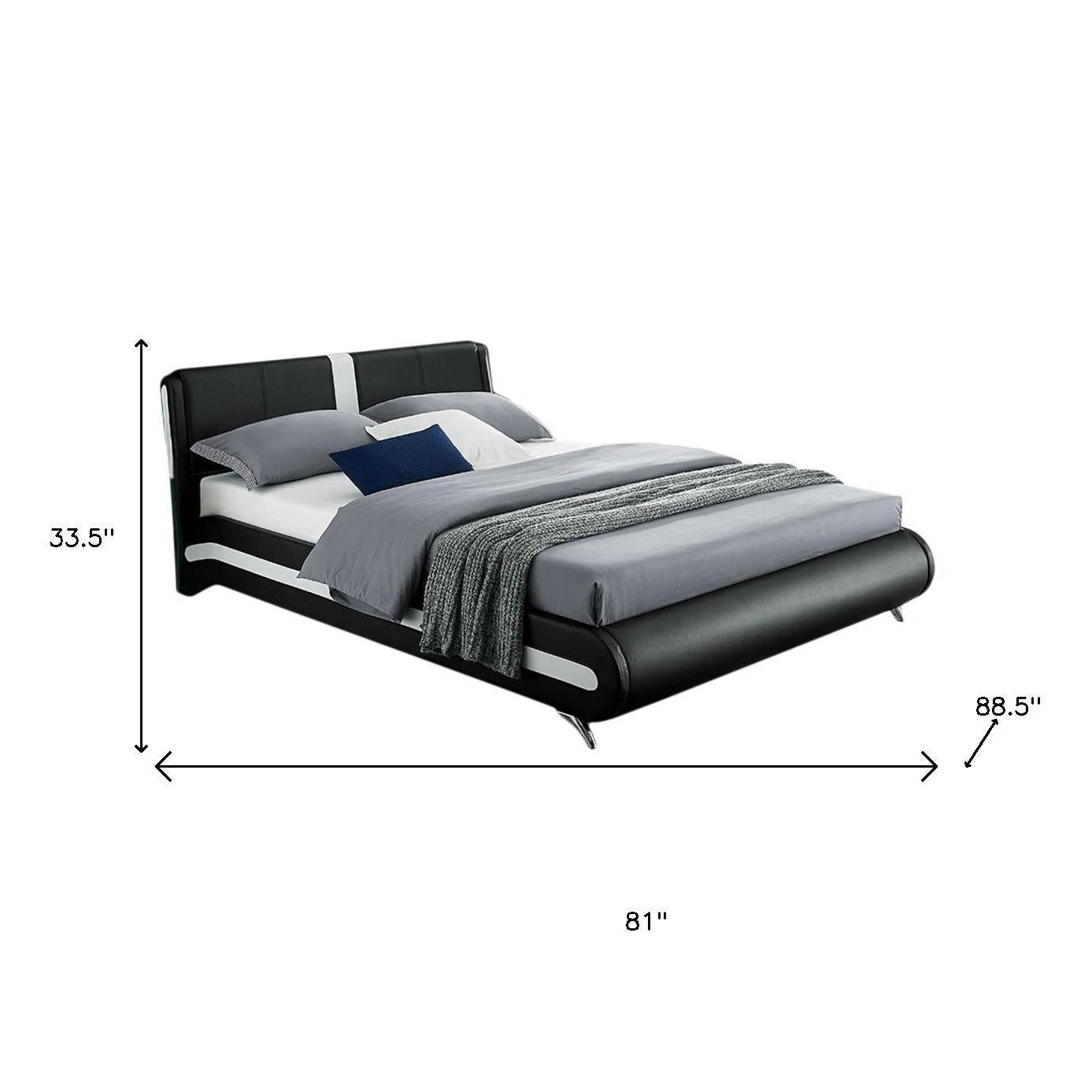 Black Platform King Bed