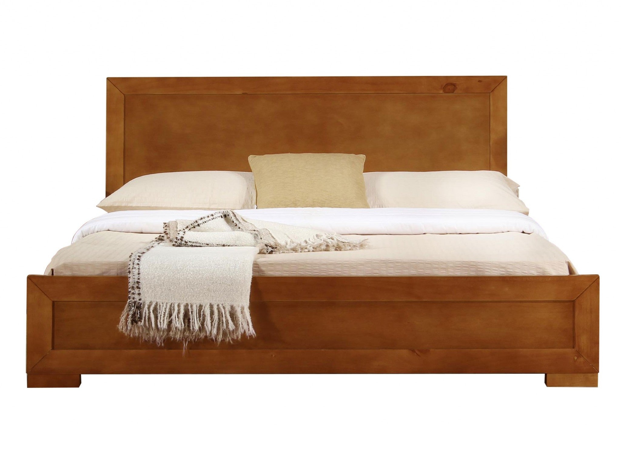 Oak Wood Full Bed Frame