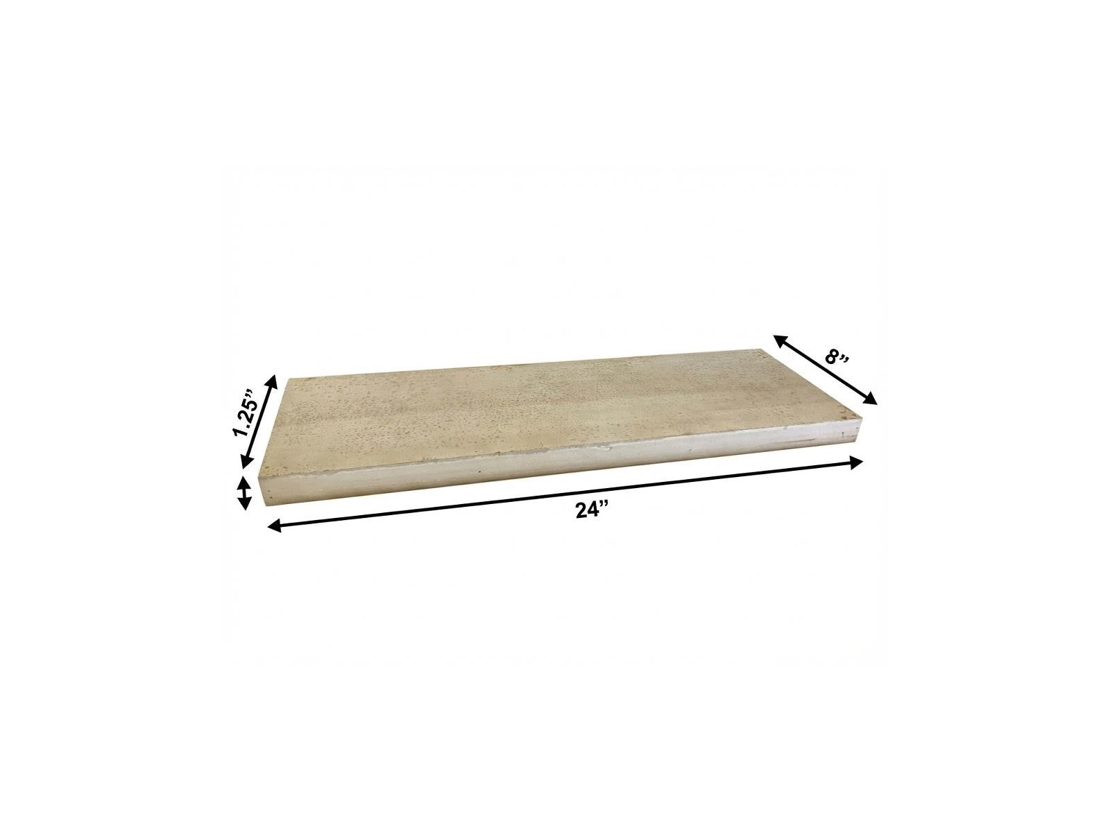 8" Solid Wood Wall Mounted Shelving Unit