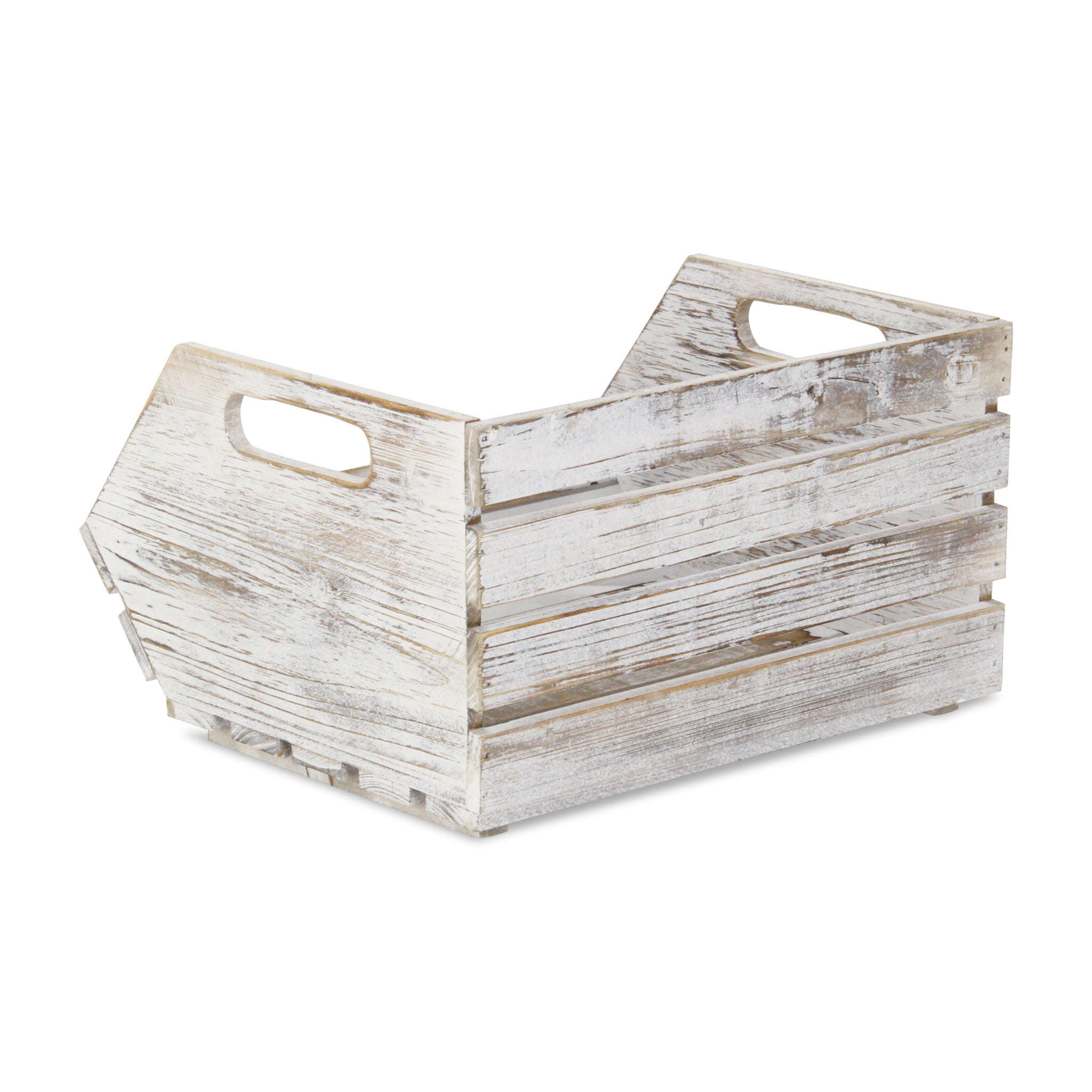 13" Gray Solid Wood Desk Organizer