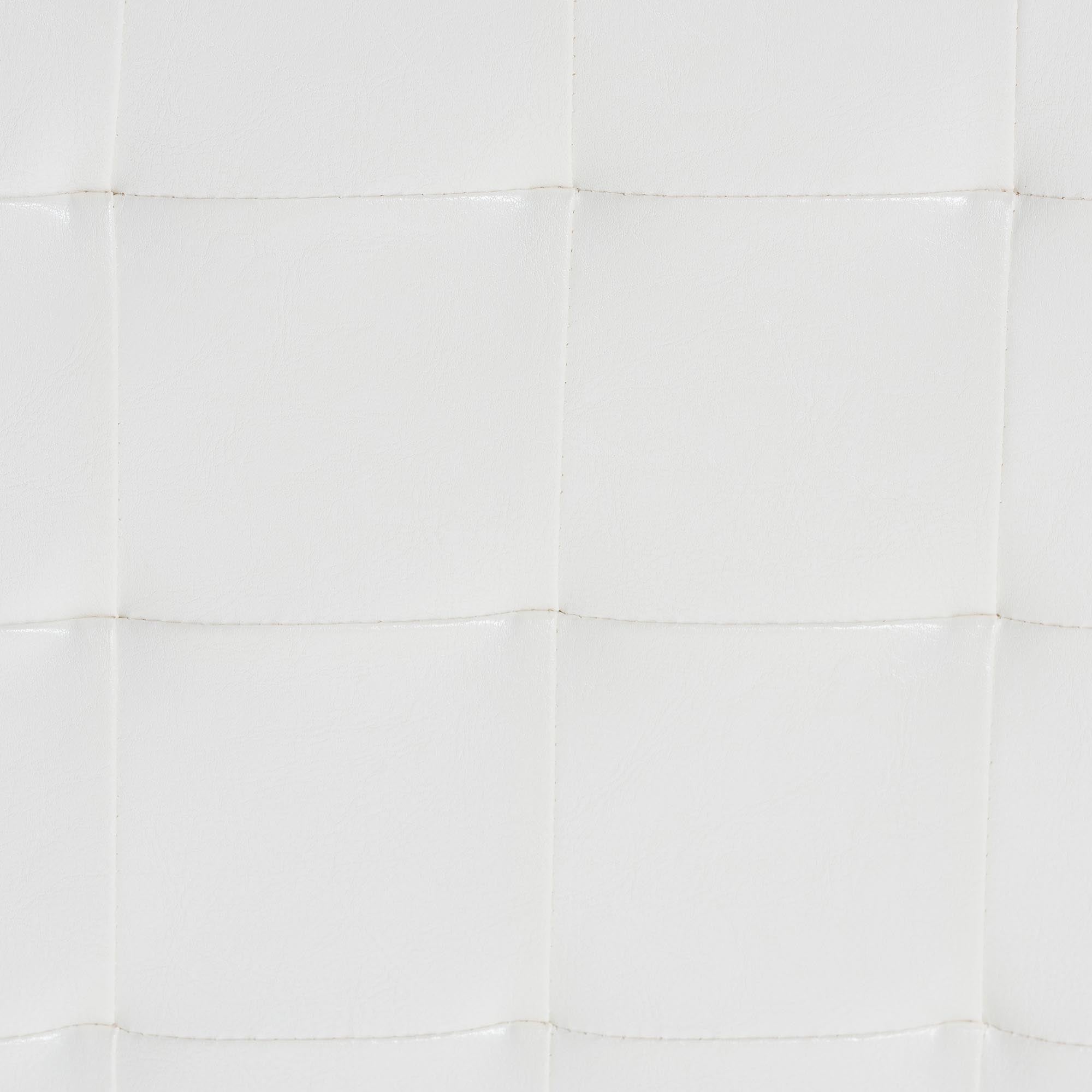 Baxton Studio Siskal White Modern Cube Ottoman (Set of 2)