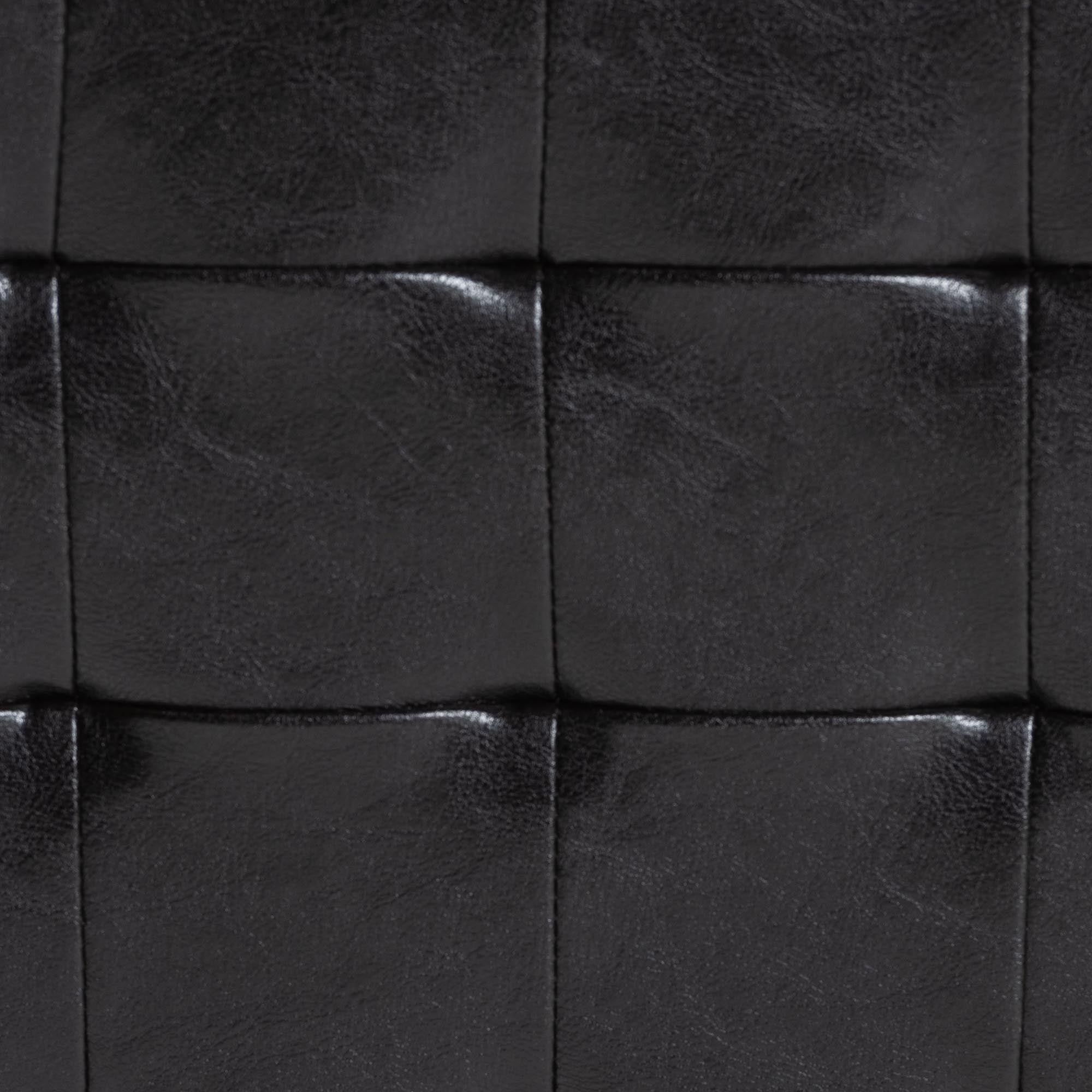 Baxton Studio Siskal Dark Brown Modern Cube Ottoman (Set of 2)