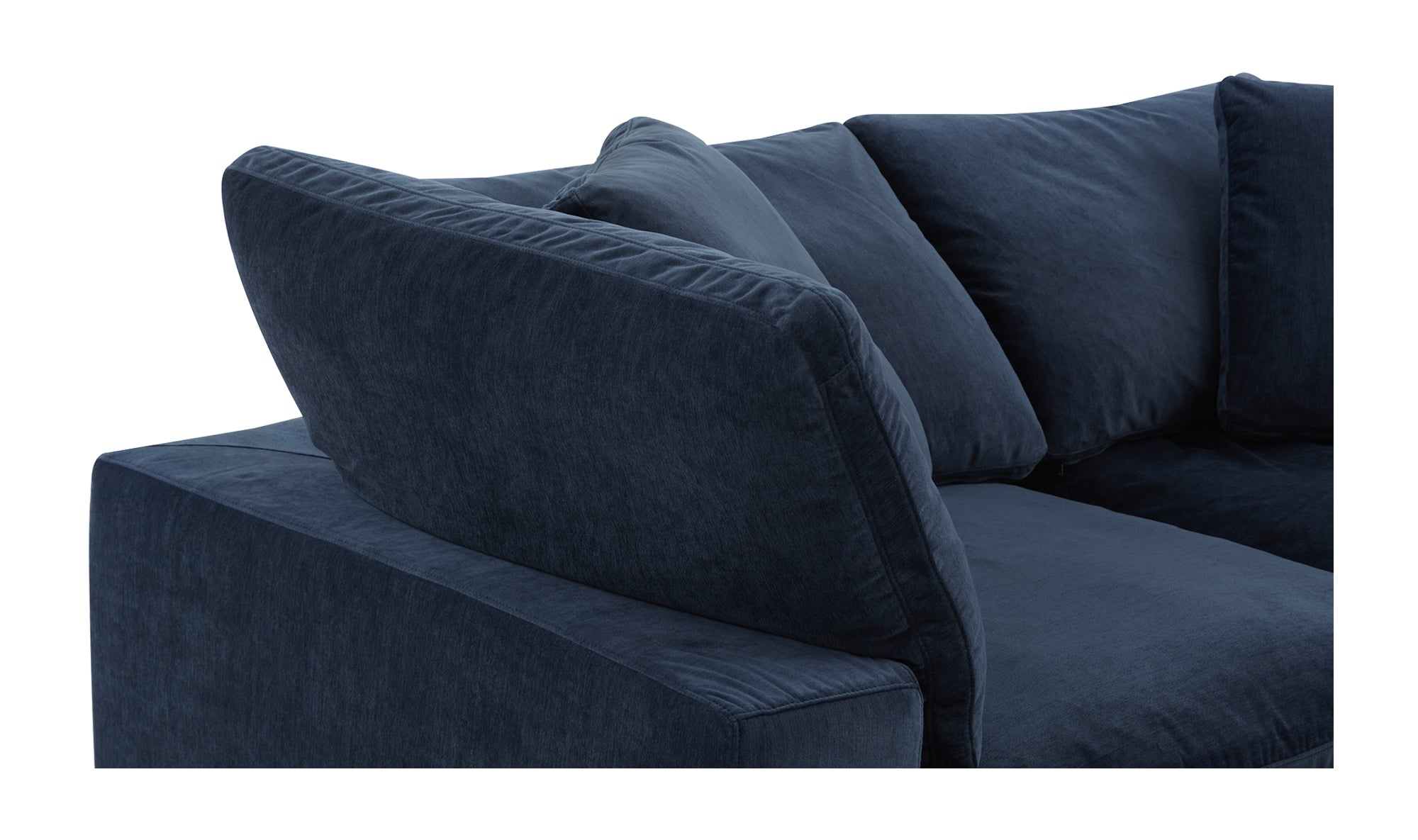 Clay Lounge Modular Sectional Performance Fabric - Nocturnal Sky